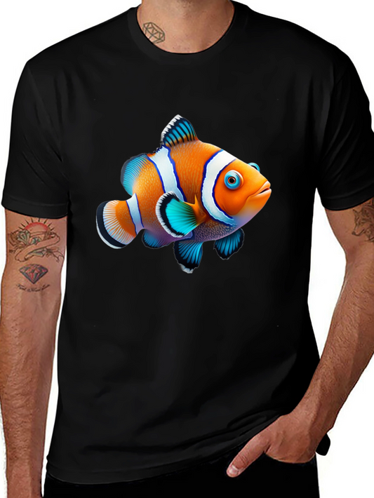 Clownfish Graphic Black T-Shirt