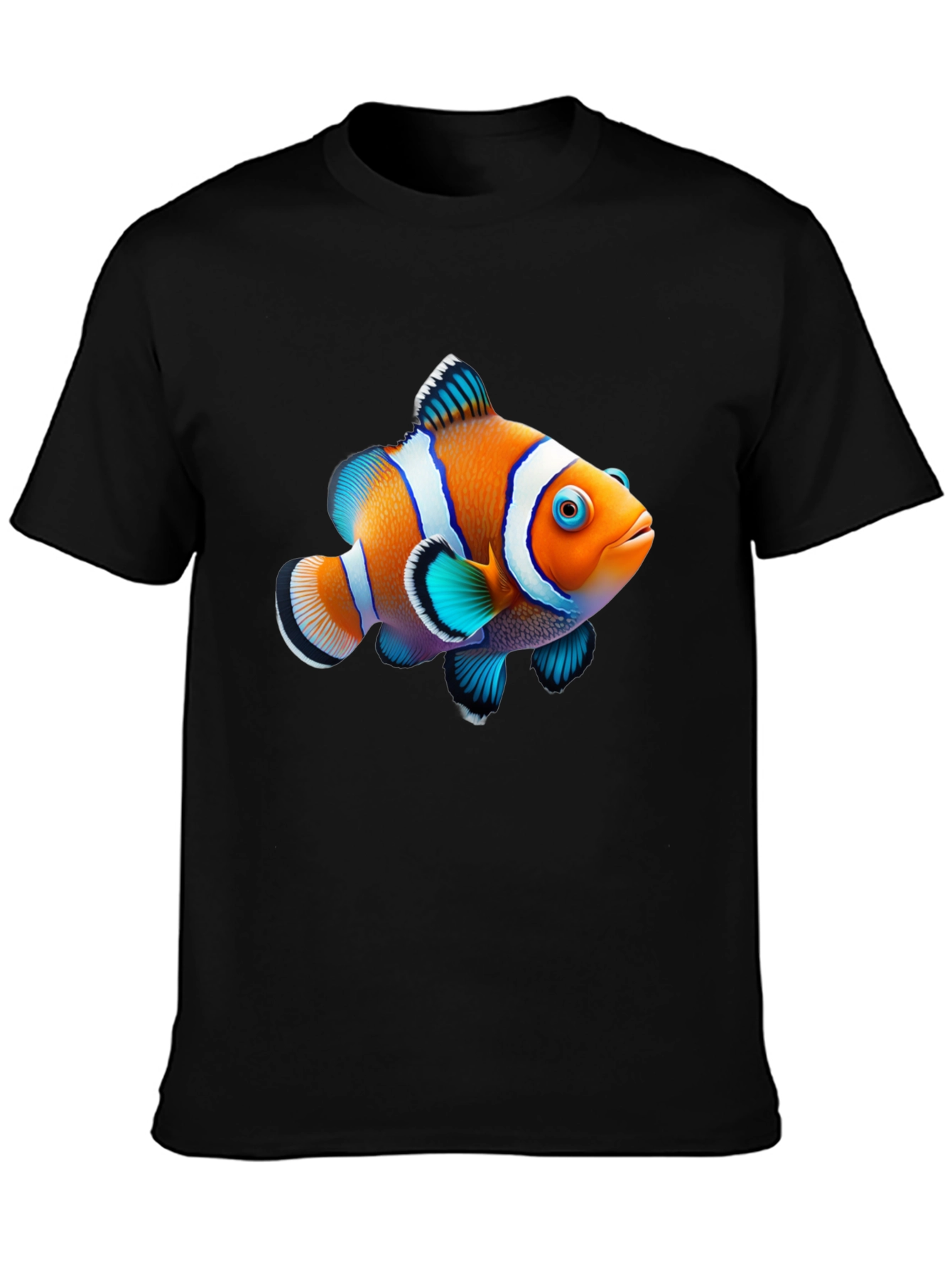 Clownfish Graphic Black T-Shirt