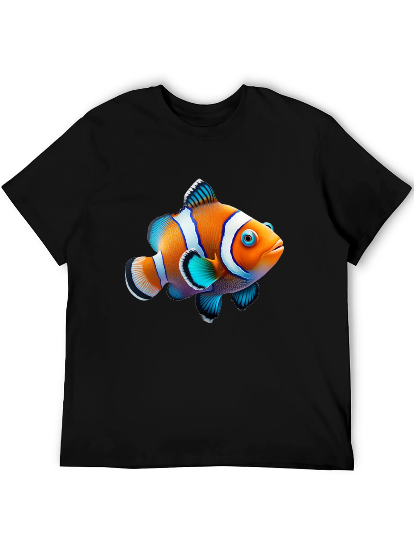 Clownfish Graphic Black T-Shirt