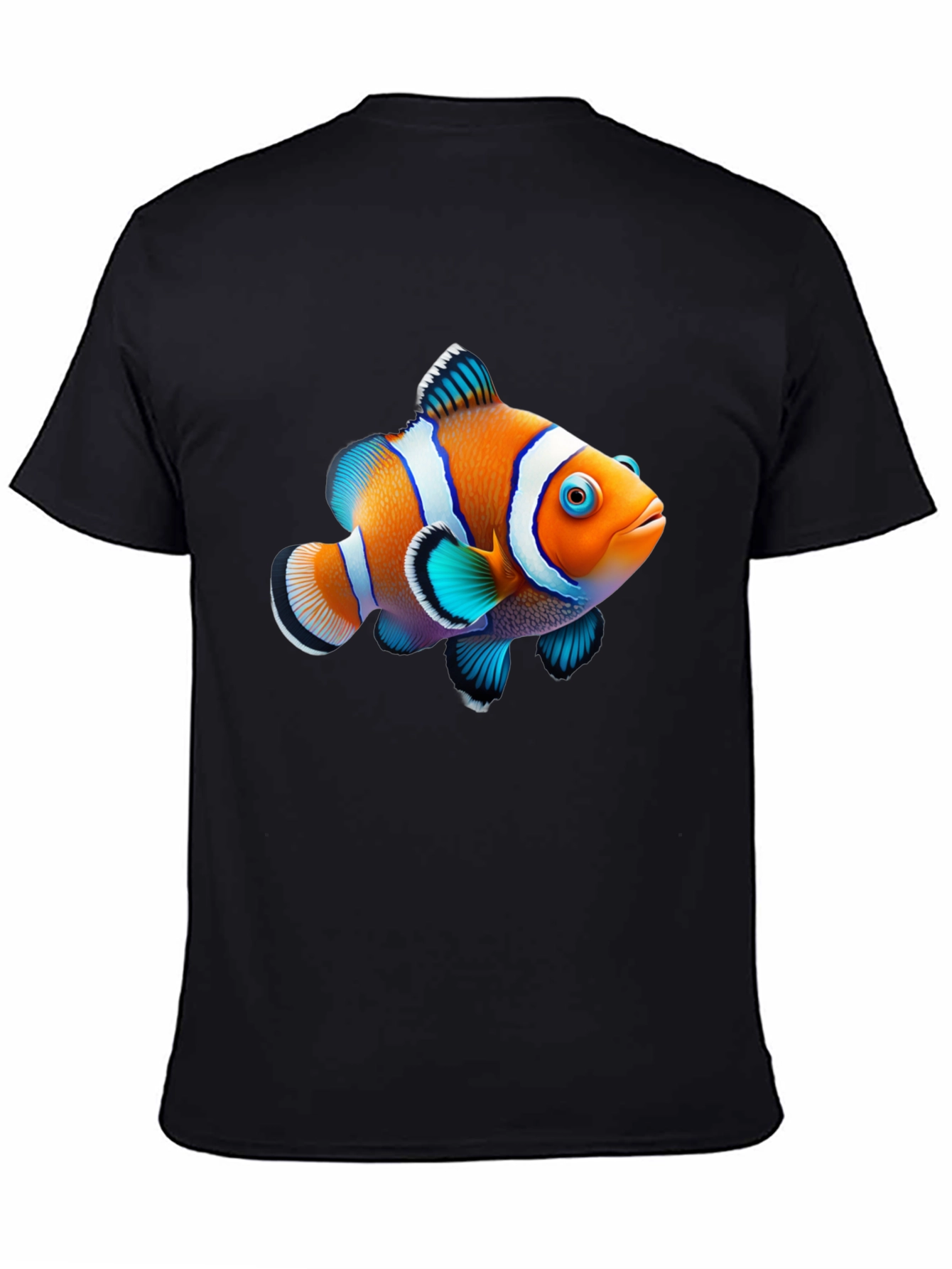 Clownfish Graphic Black T-Shirt