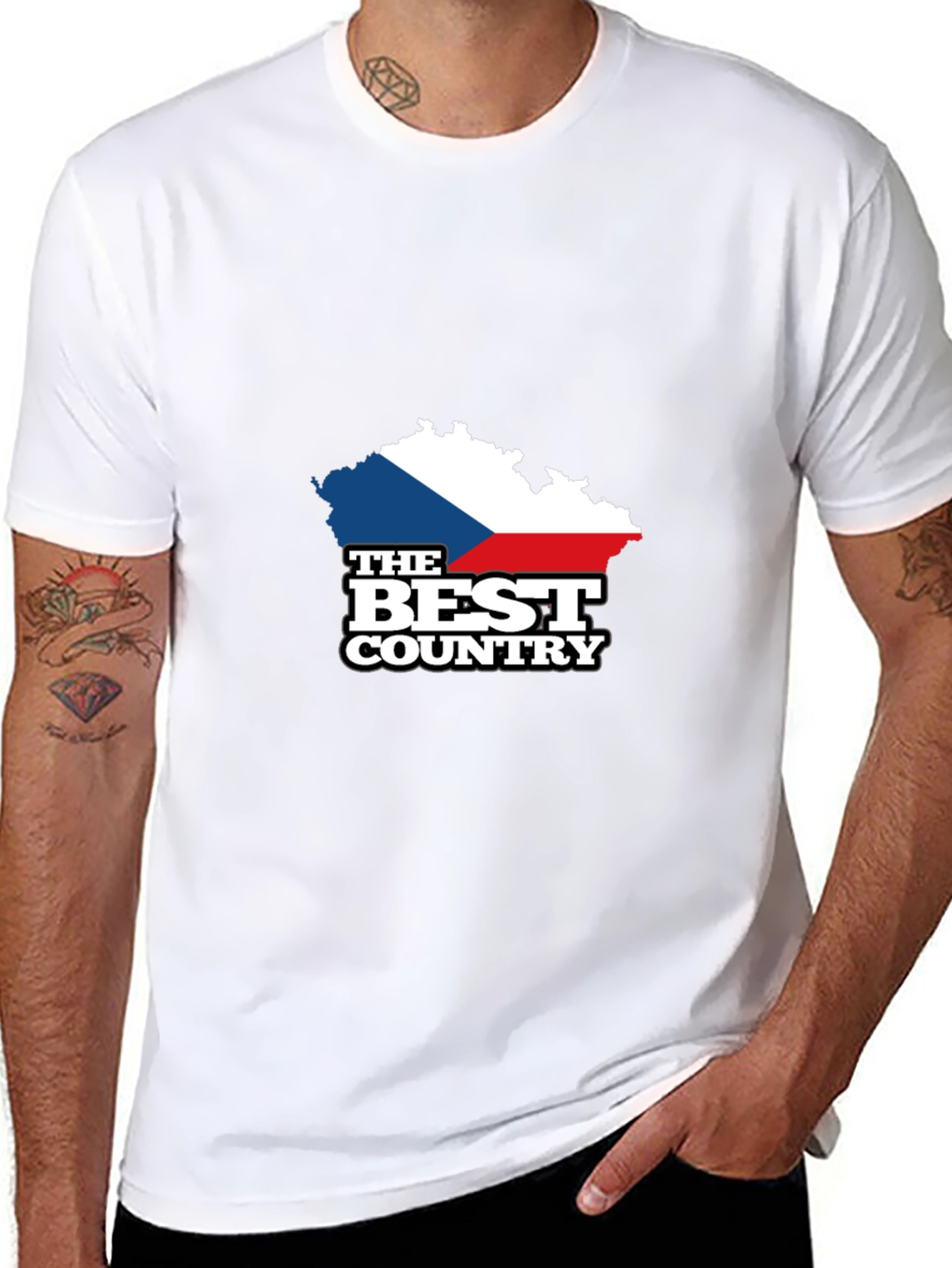 Czech Republic Flag Map T-Shirt - Best Country Tee