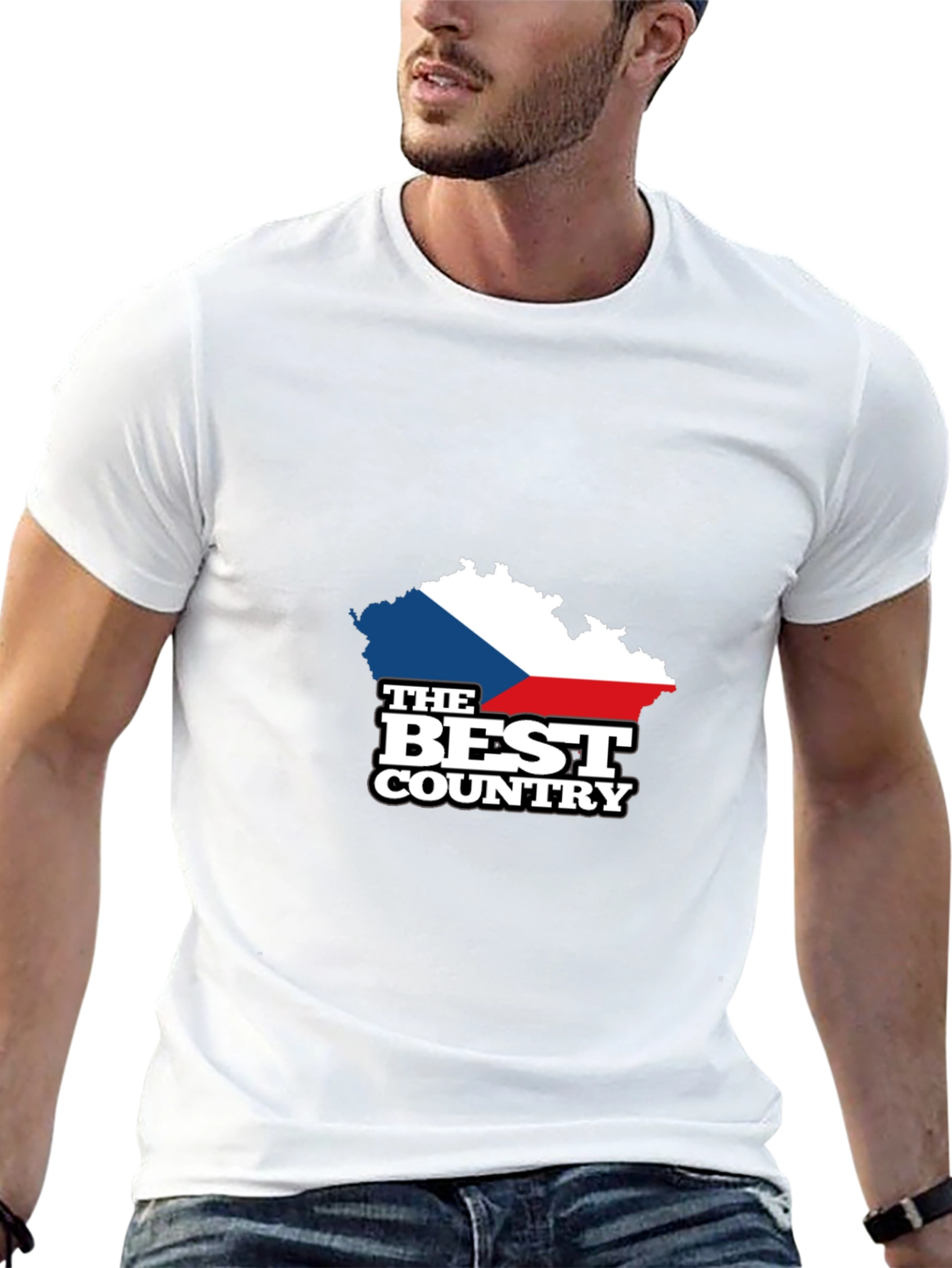 Czech Republic Flag Map T-Shirt - Best Country Tee