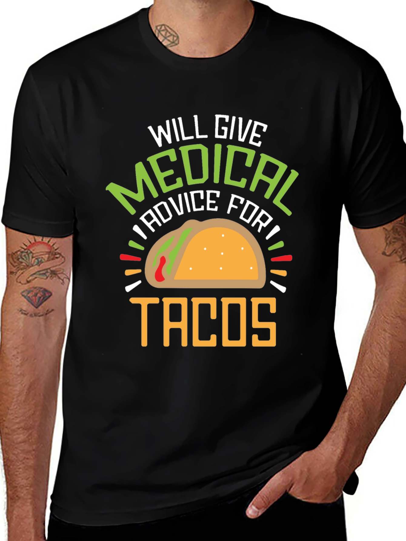 Medical Advice for Tacos Graphic Tee
