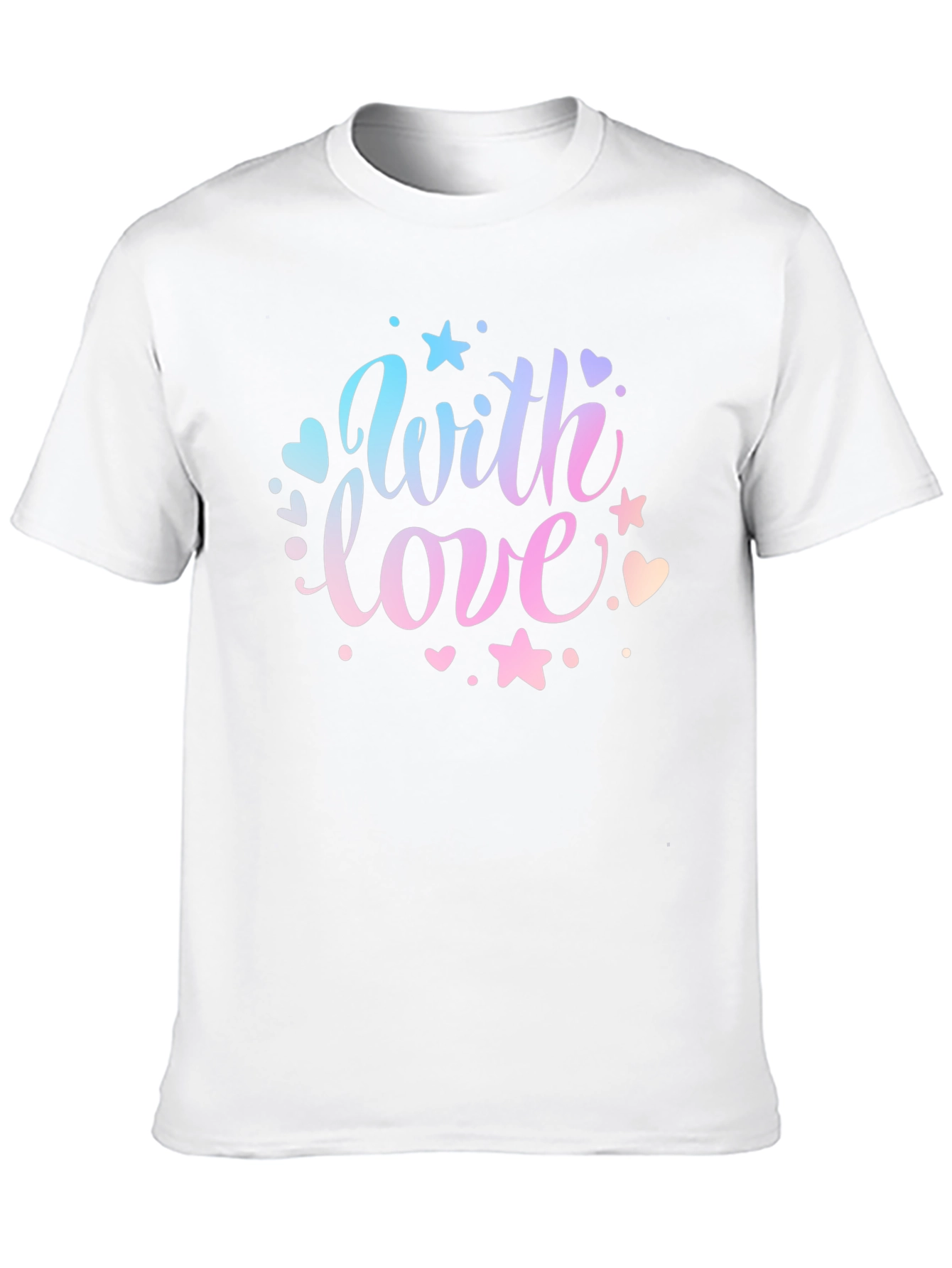 With Love Graphic Print Black T-Shirt