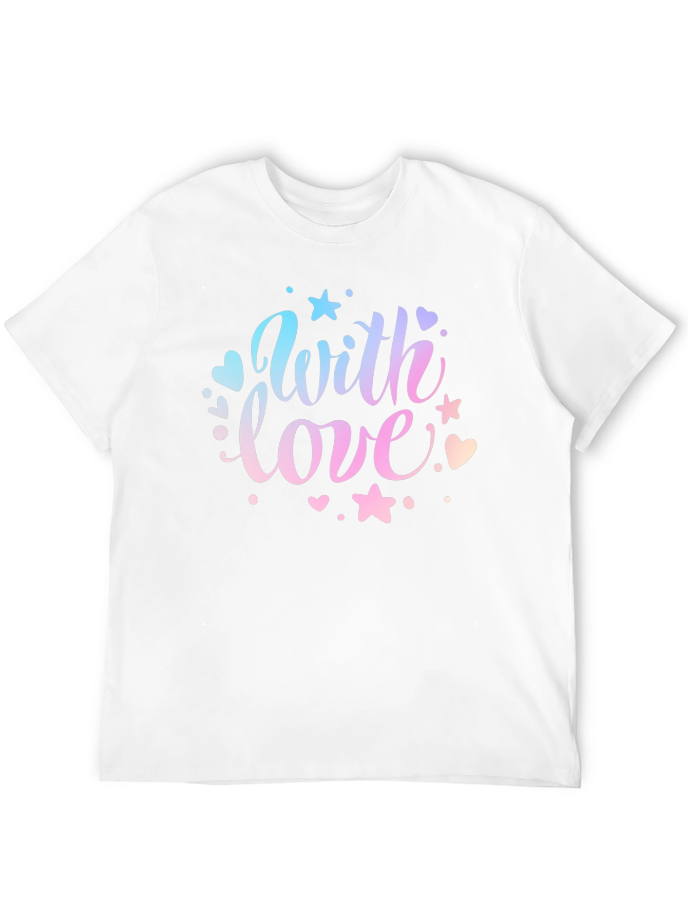 With Love Graphic Print Black T-Shirt
