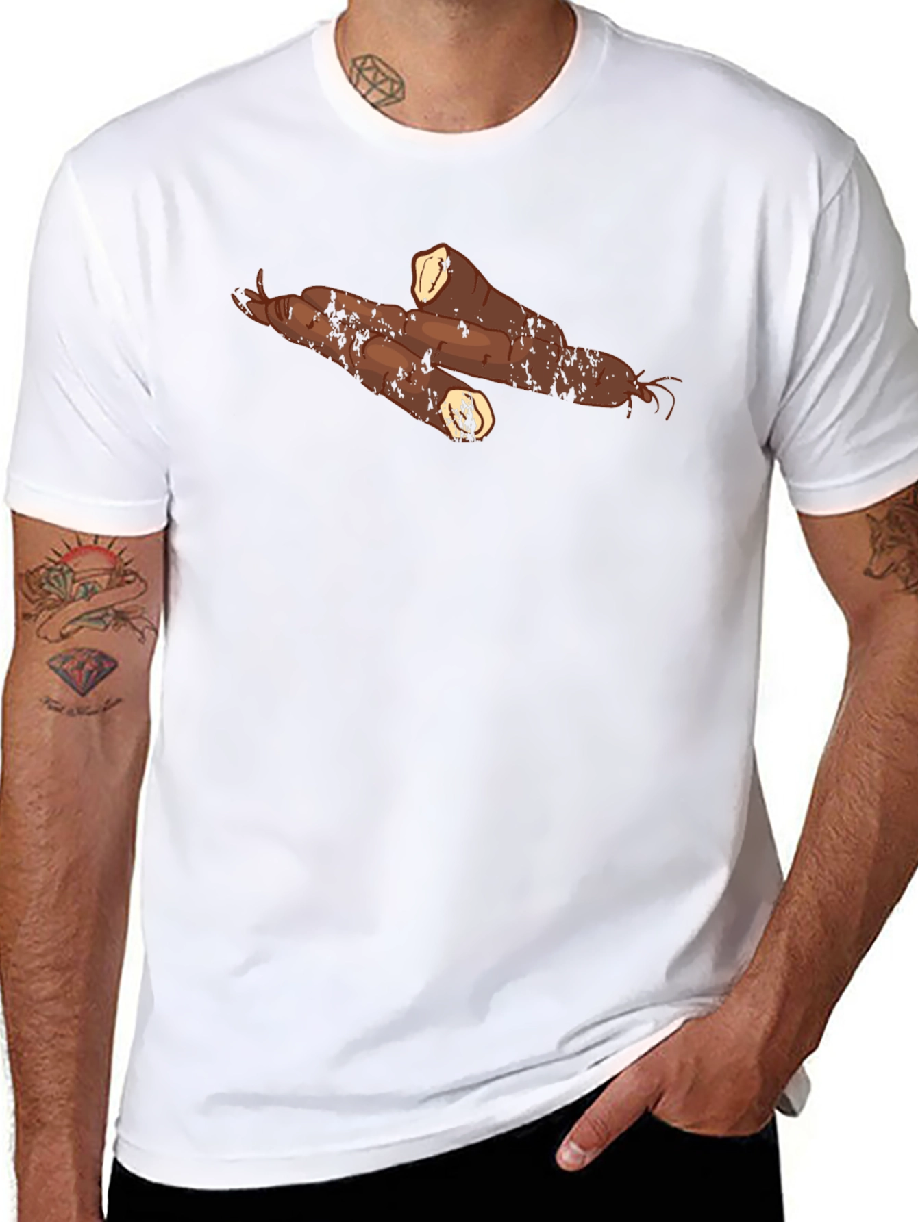 Cassava Graphic Tee - Unique Root Vegetable Shirt