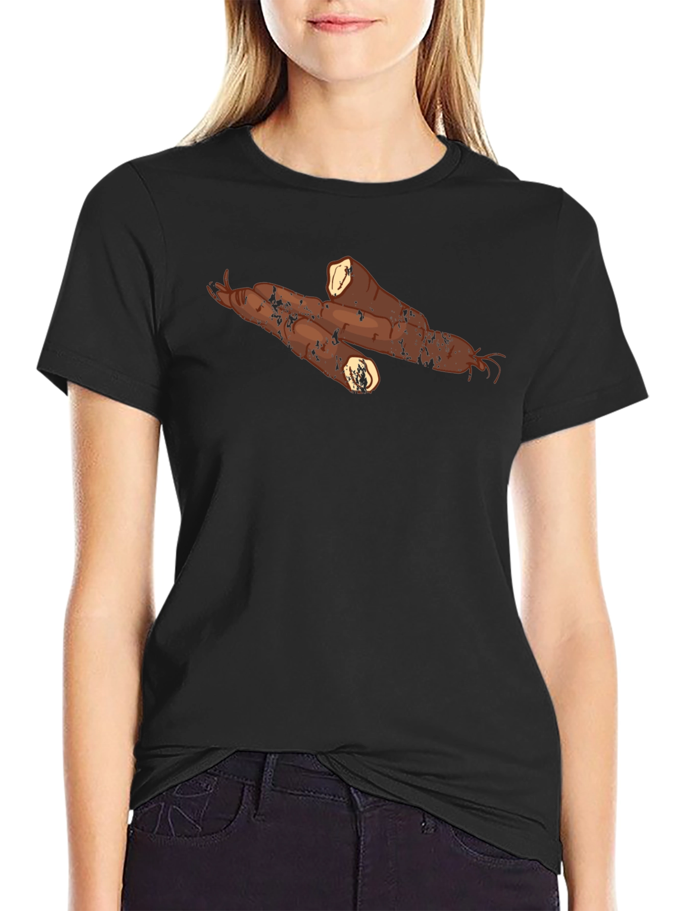 Cassava Graphic Tee - Unique Root Vegetable Shirt