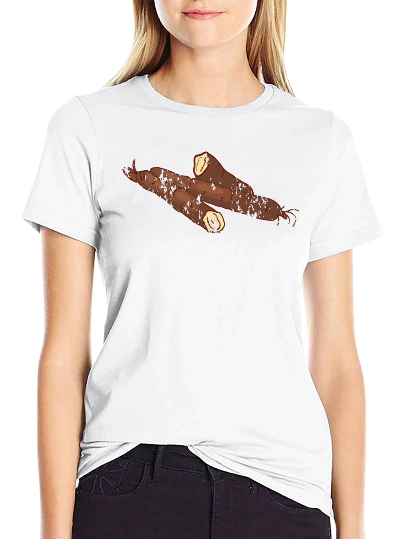 Cassava Graphic Tee - Unique Root Vegetable Shirt