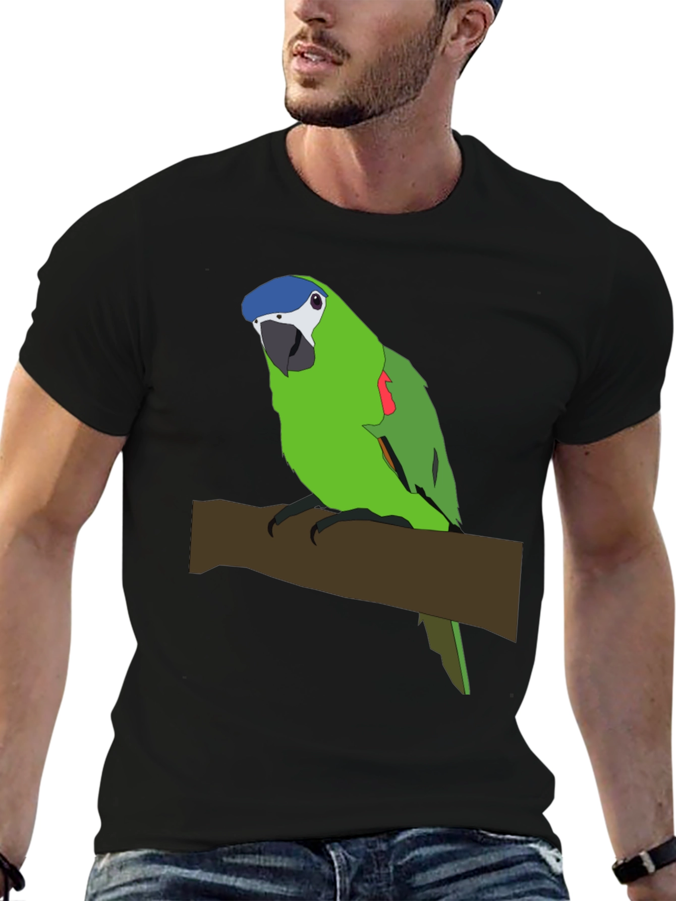 Parrot Graphic Tee - Unique Bird Lovers Shirt