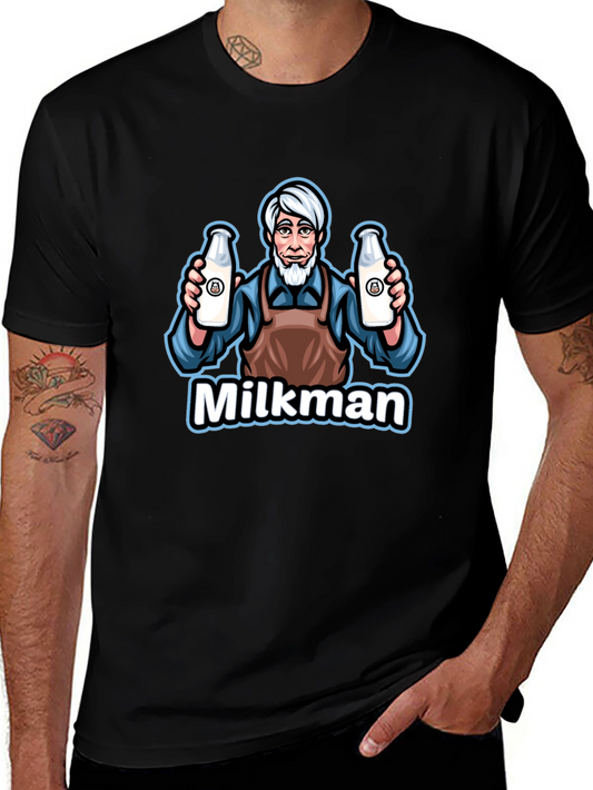 Milkman Cartoon Graphic T-Shirt