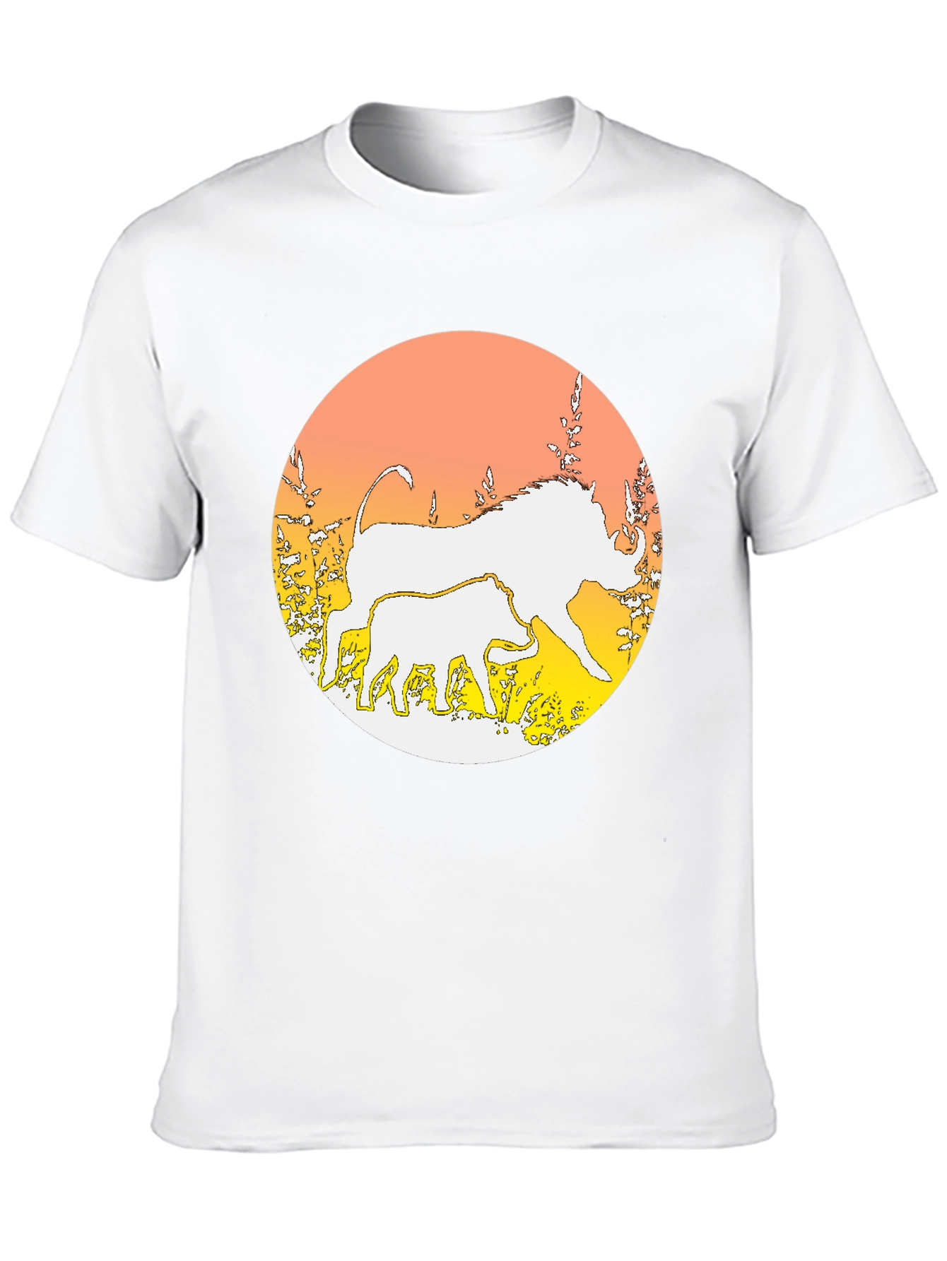 Warthog Graphic Print Crewneck T-Shirt
