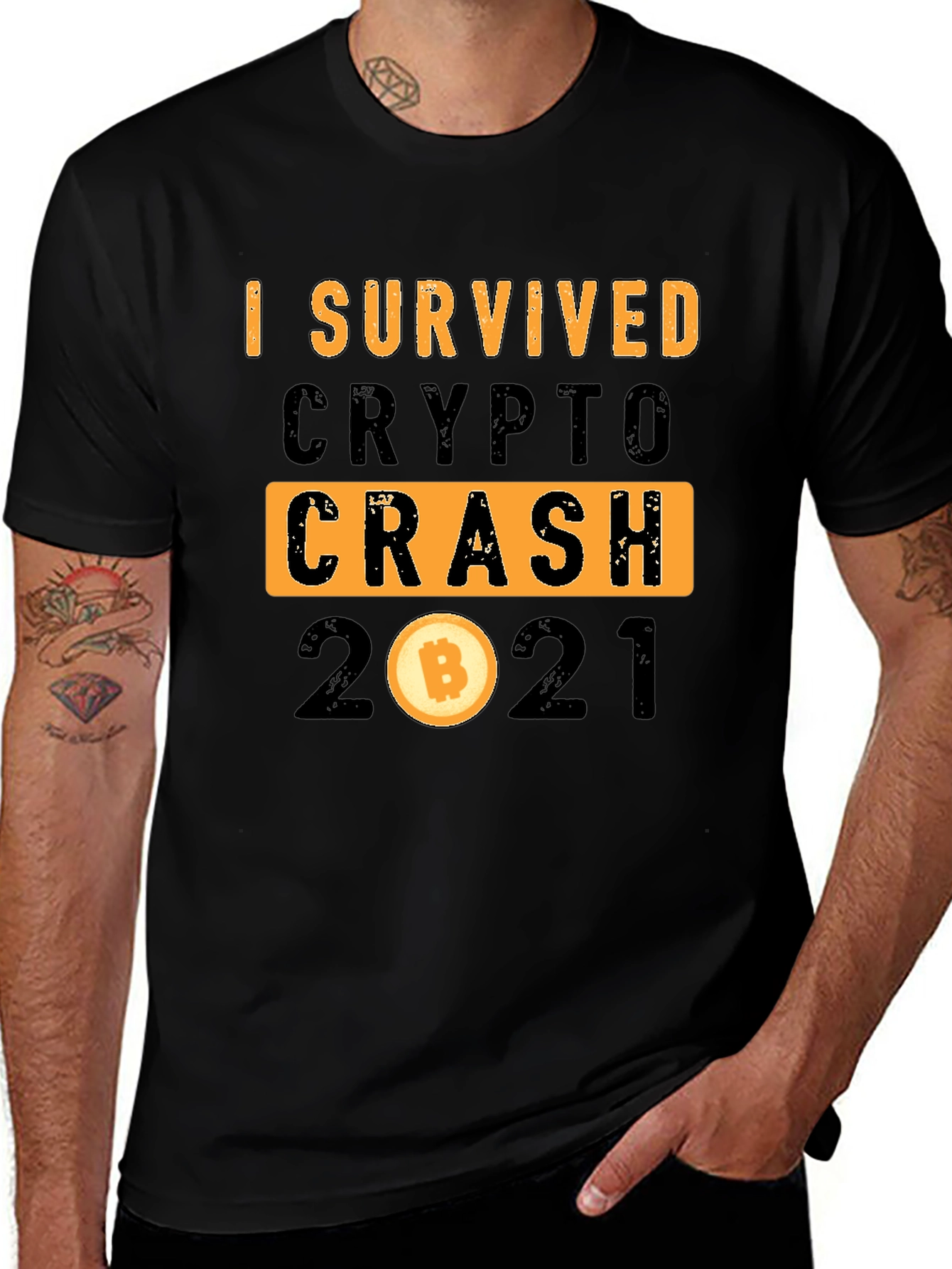I Survived Crypto Crash 2021 T-Shirt
