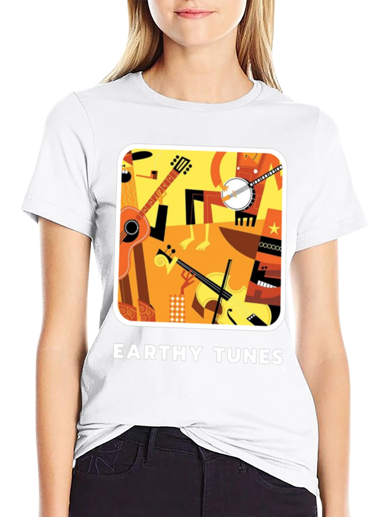 Earthy Tunes Black Graphic Tee
