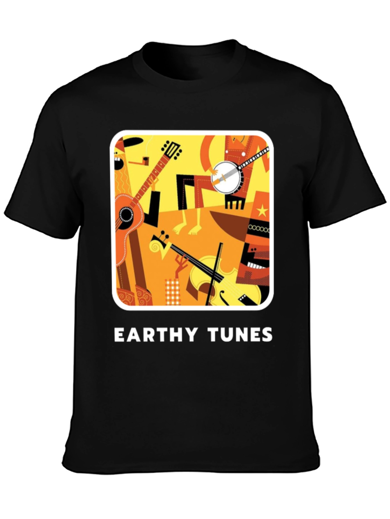 Earthy Tunes Black Graphic Tee