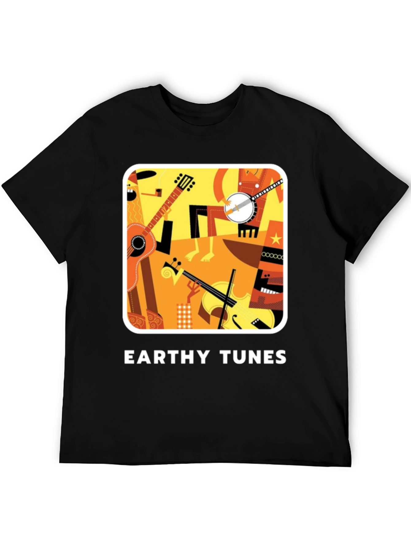 Earthy Tunes Black Graphic Tee