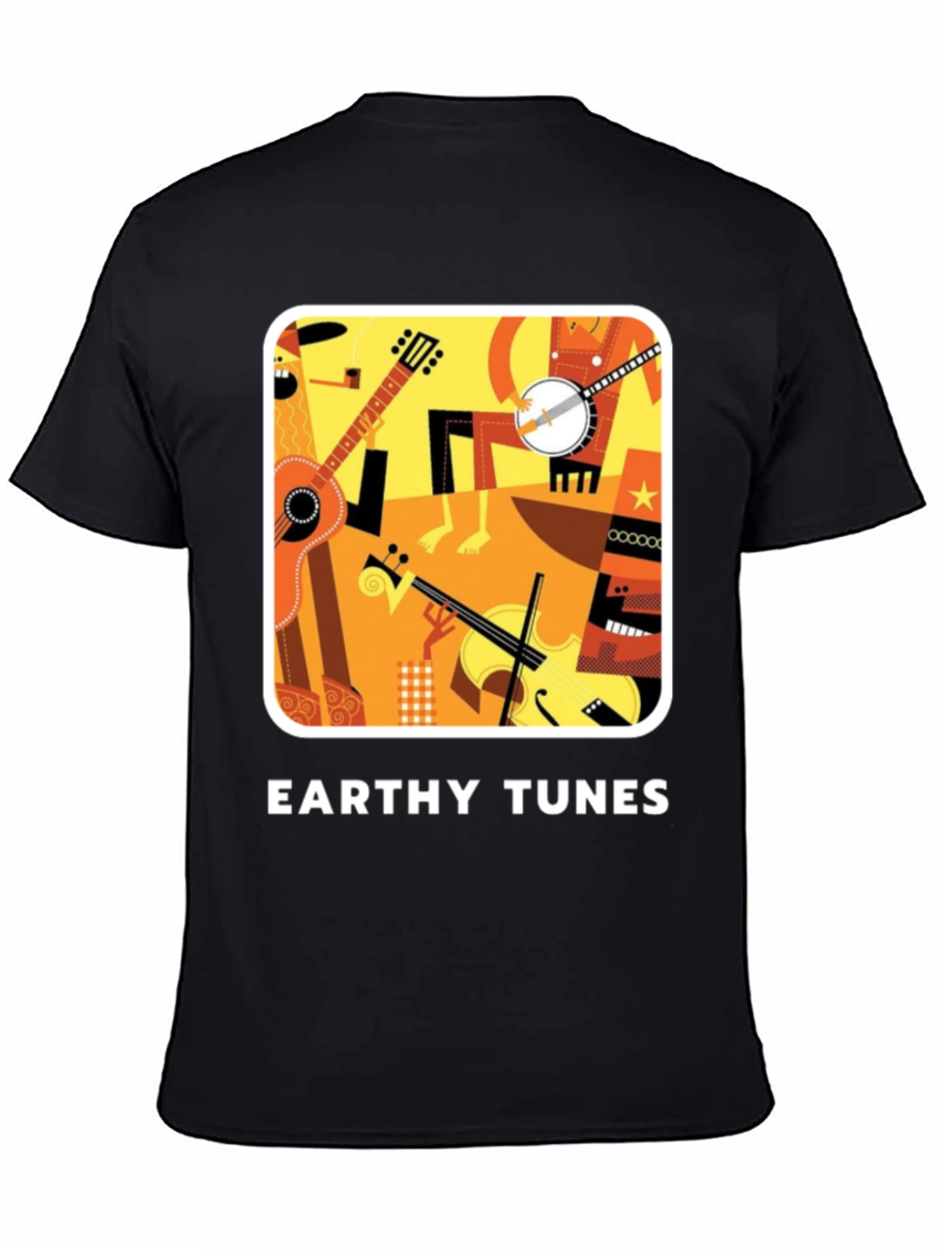Earthy Tunes Black Graphic Tee
