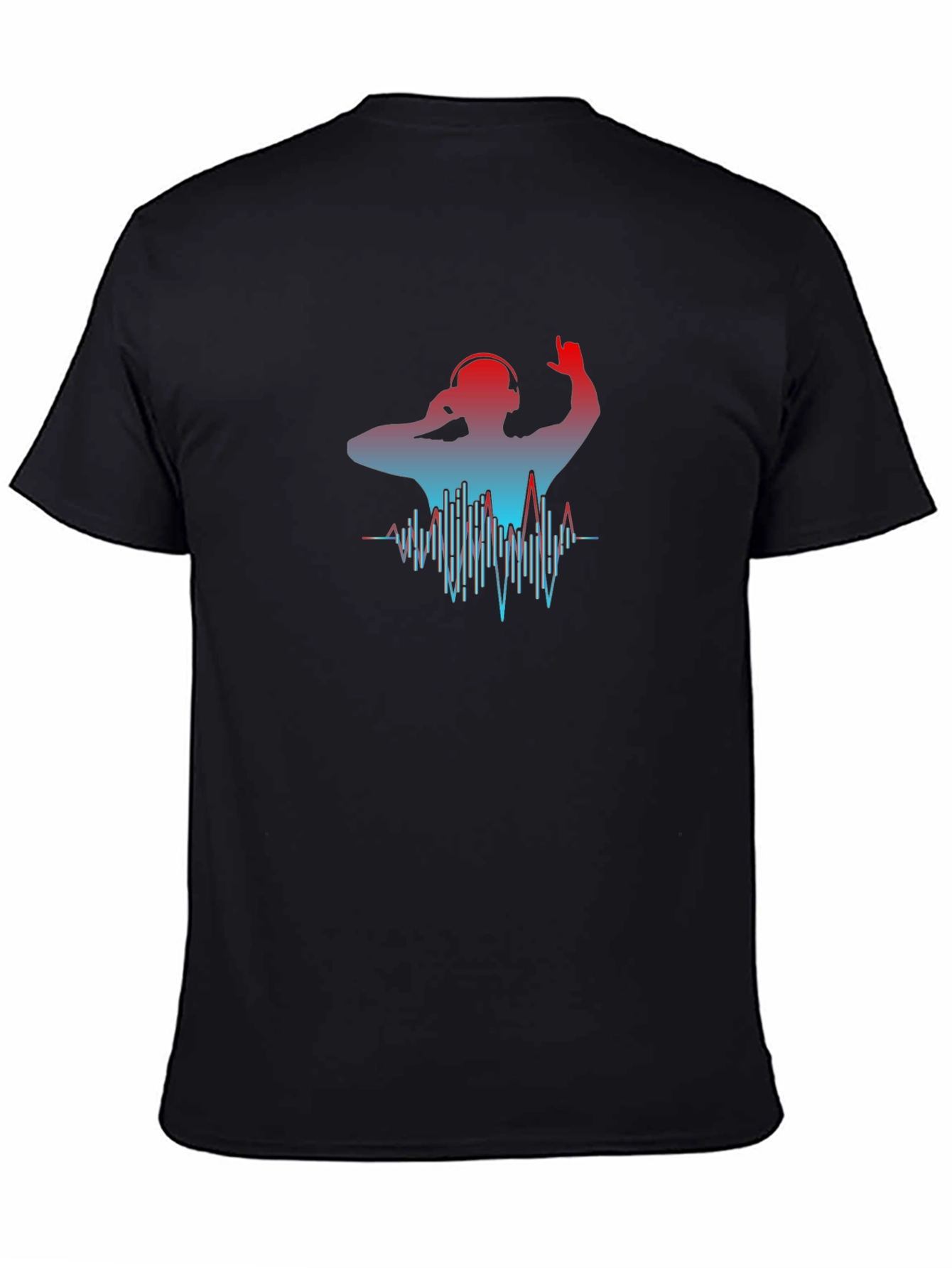 DJ Graphic Tee - Black Cotton Blend