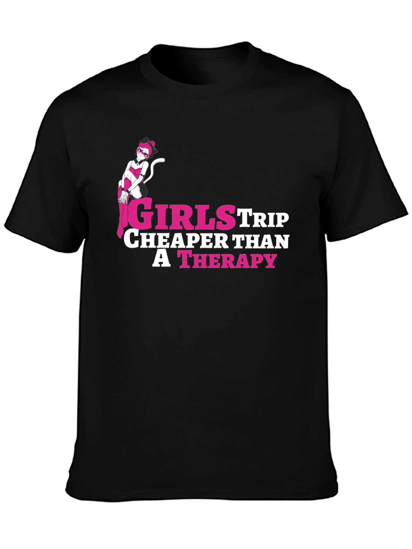 Girls Trip Therapy T-Shirt - Novelty Graphic Tee