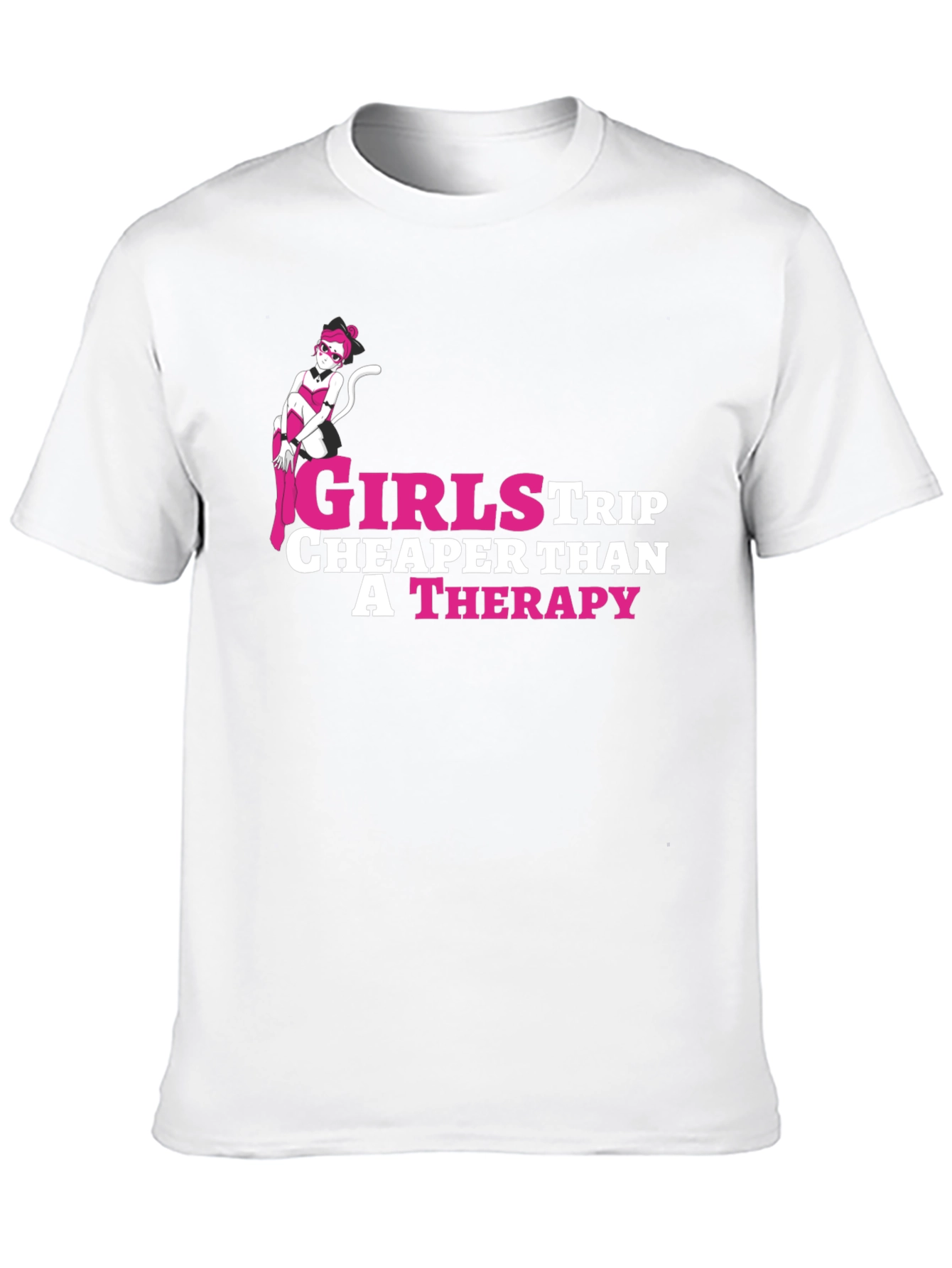 Girls Trip Therapy T-Shirt - Novelty Graphic Tee