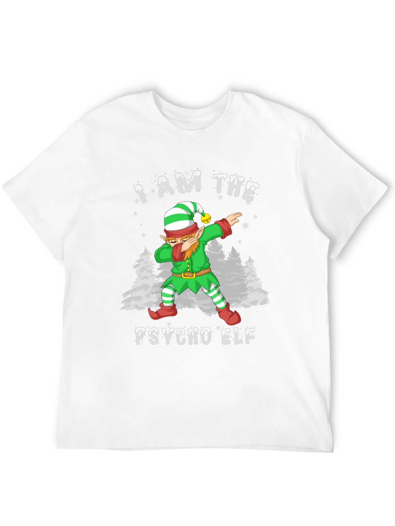 Psycho Elf Dabbing Christmas T-Shirt