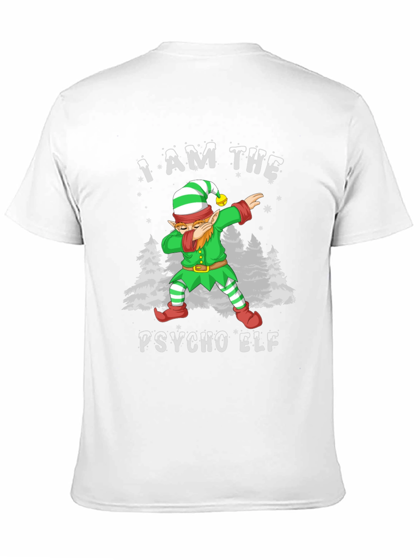 Psycho Elf Dabbing Christmas T-Shirt