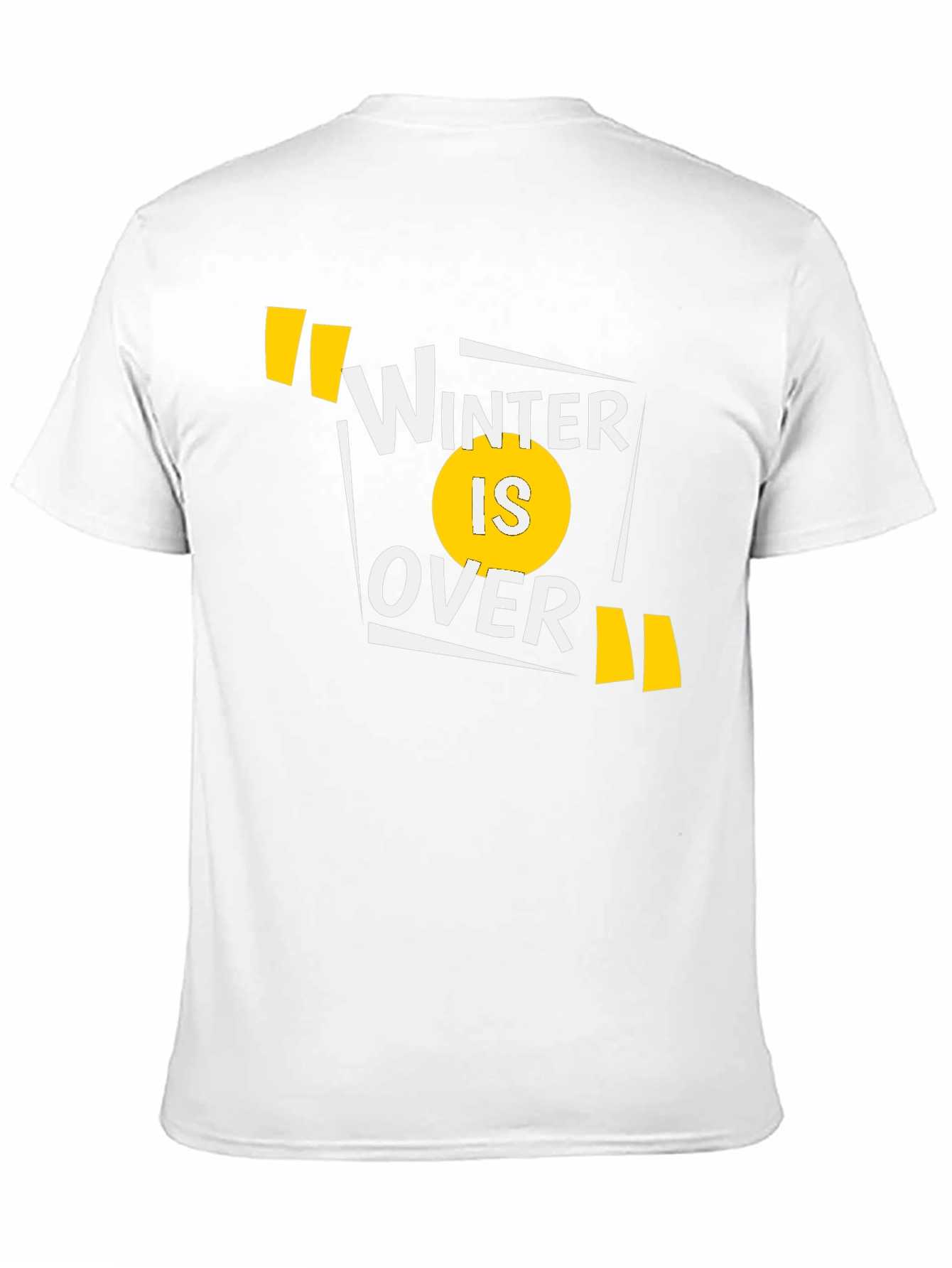 Winter is Over Graphic Tee - Black Cotton T-Shirt
