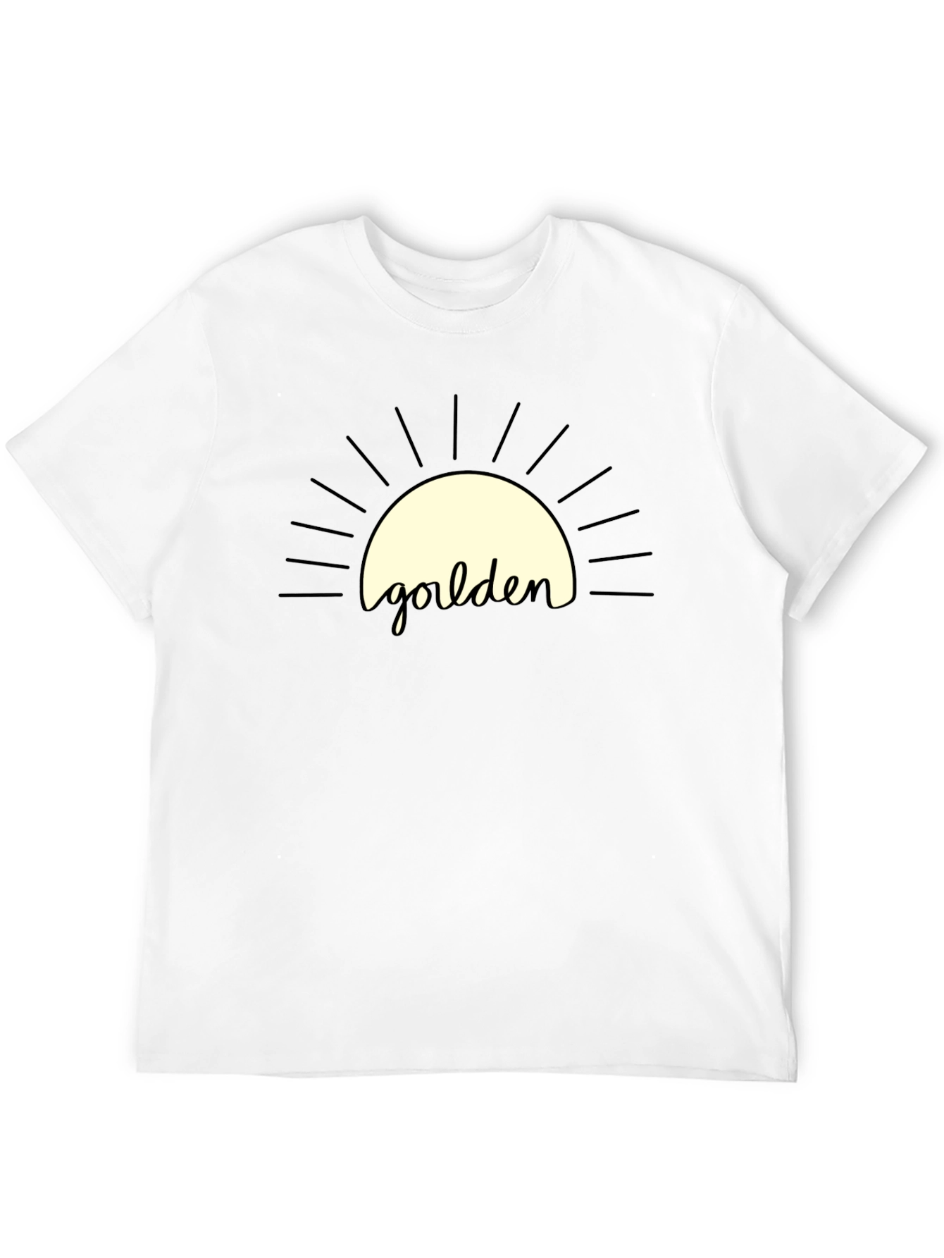 Golden Graphic Tee - Stylish Comfort