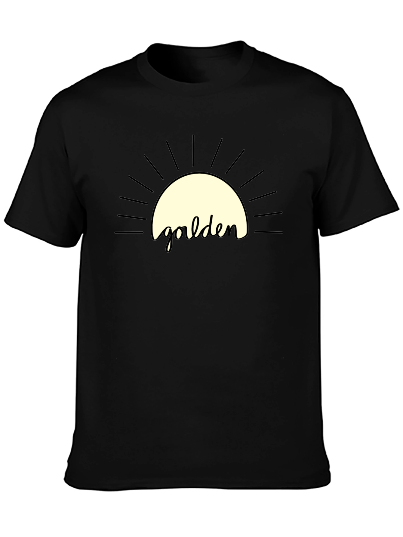Golden Graphic Tee - Stylish Comfort