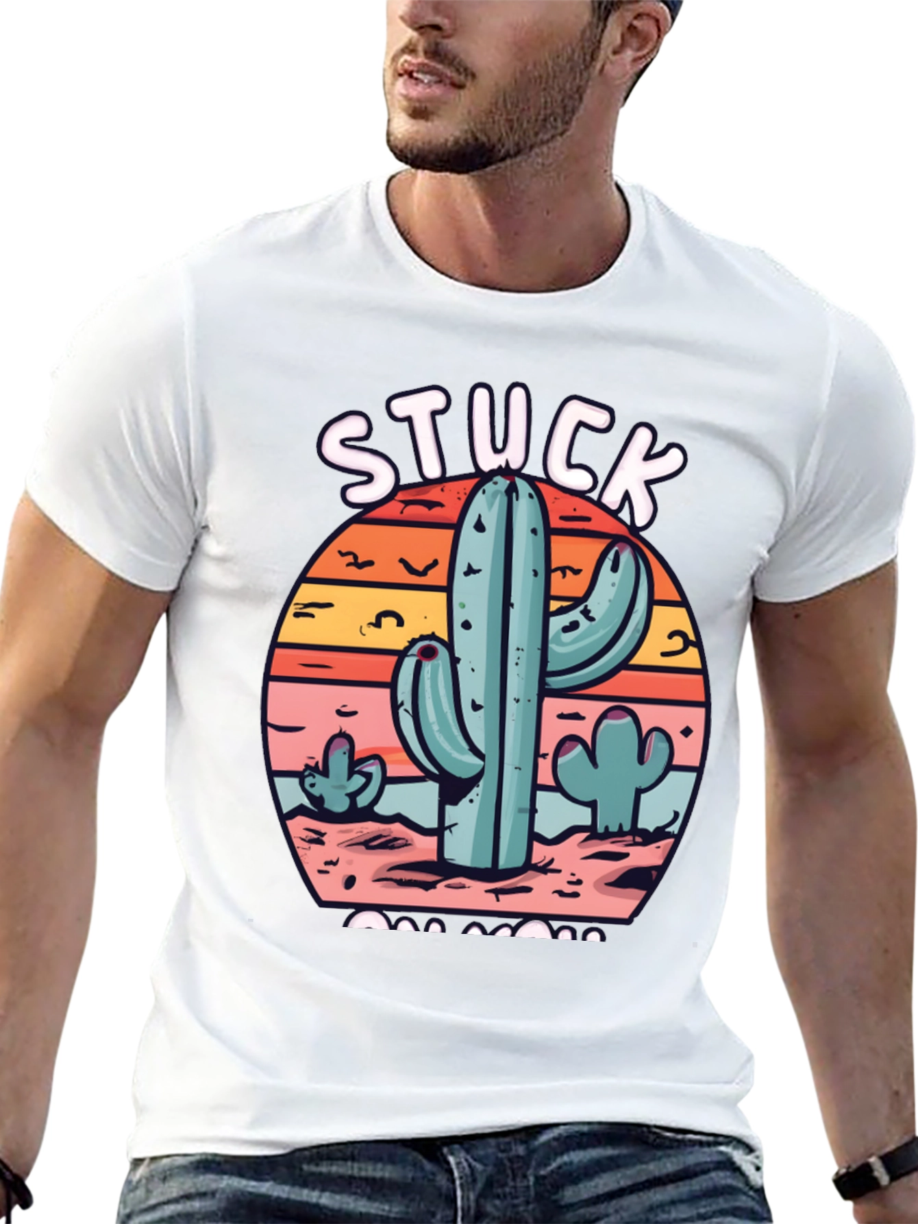 Stuck on Cacti T-Shirt - Desert Theme Tee