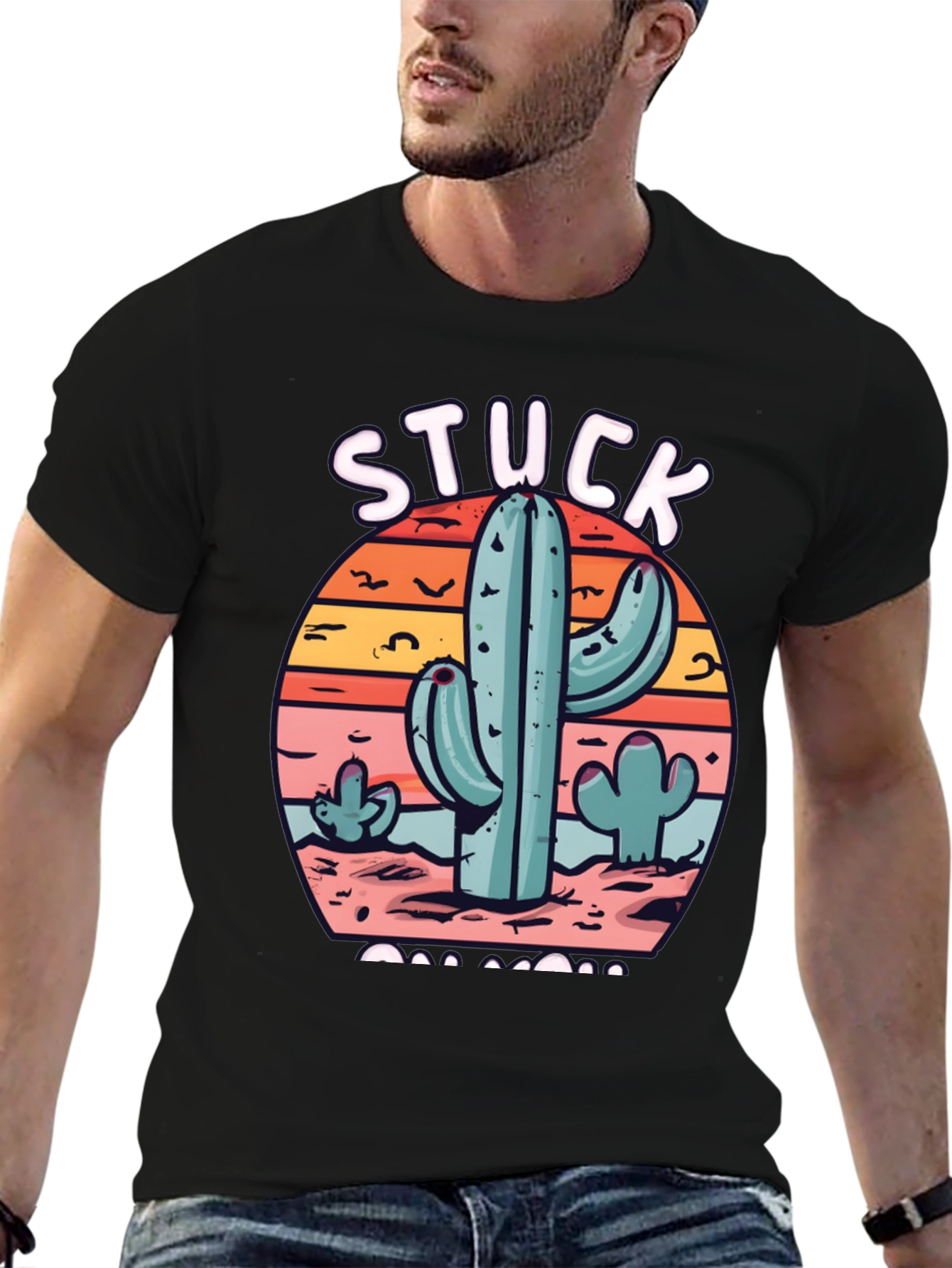 Stuck on Cacti T-Shirt - Desert Theme Tee
