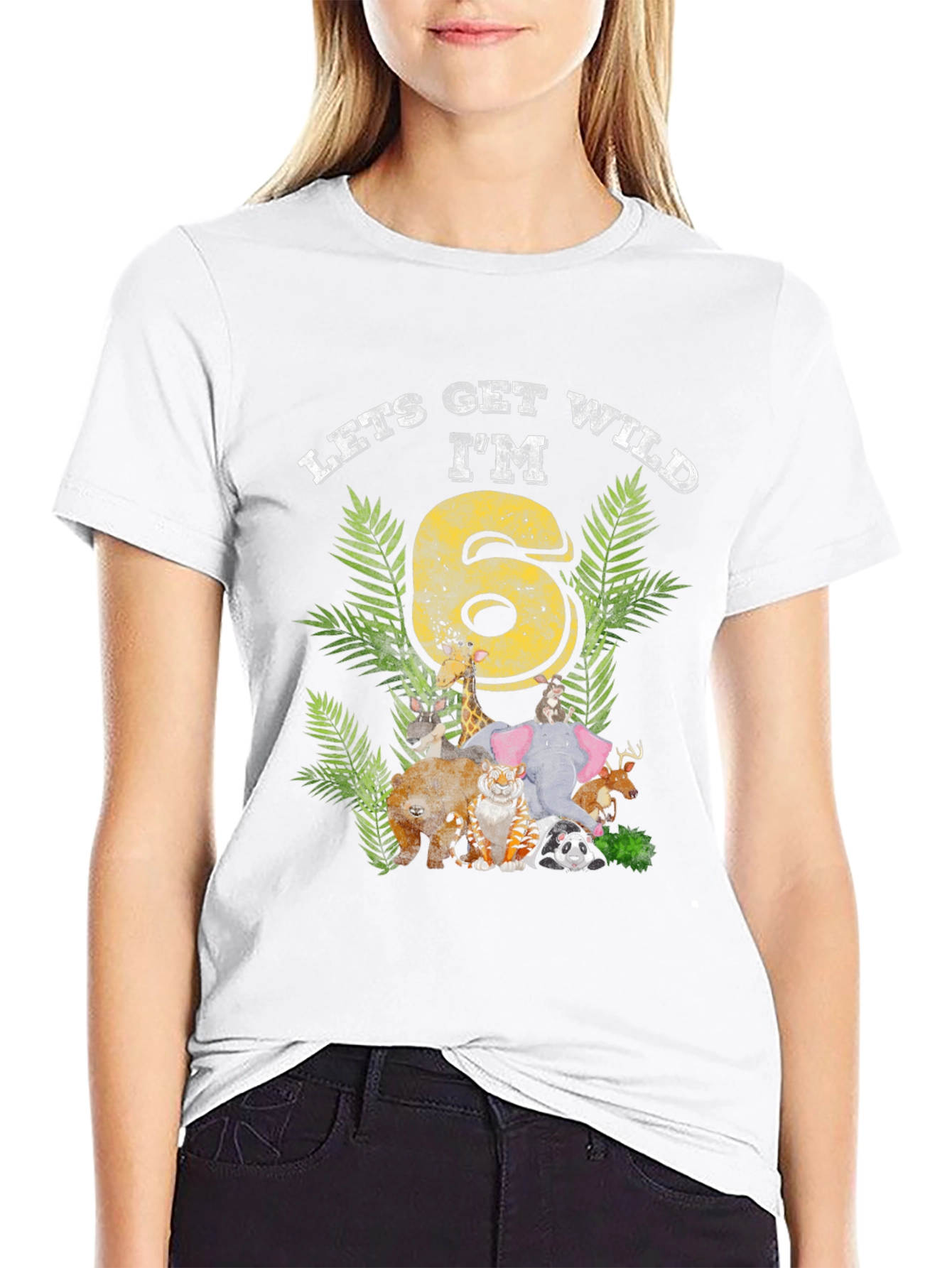 Lets Get Wild Im 6 Birthday T-Shirt