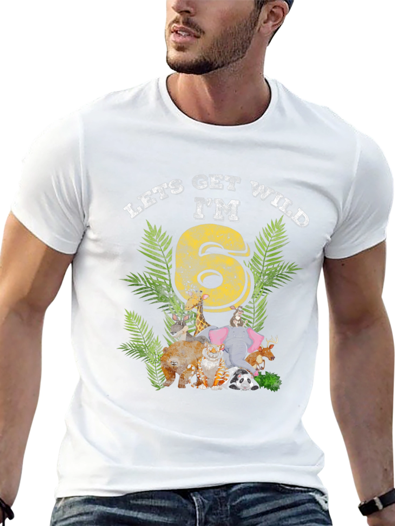 Lets Get Wild Im 6 Birthday T-Shirt