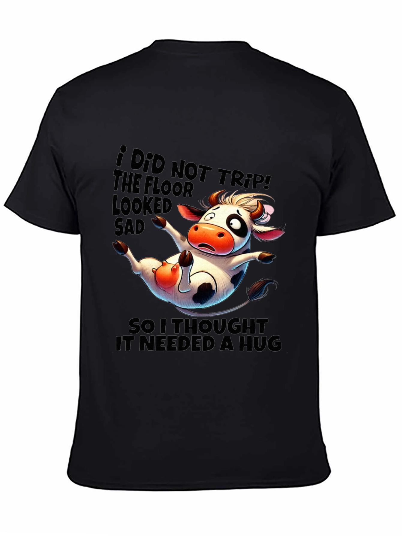 Funny Cow Hug T-Shirt - Cute Graphic Tee