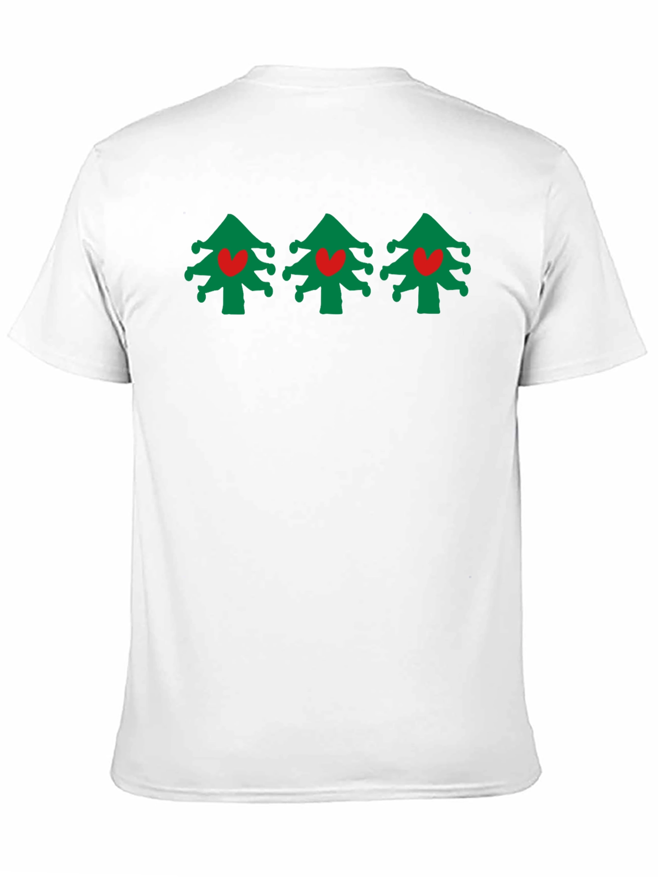 Festive Christmas Tree Heart T-Shirt