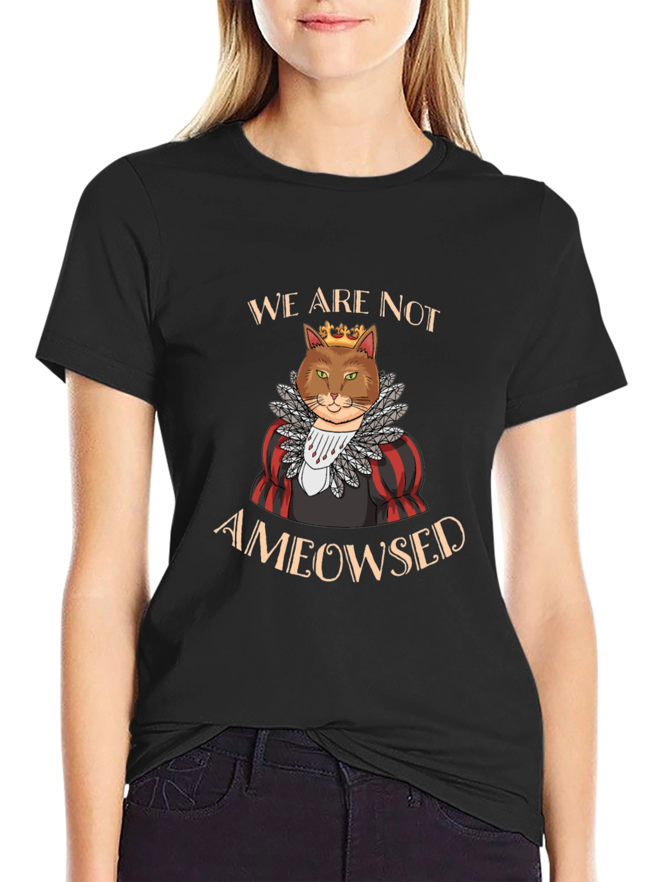 Ameowsed Cat King T-Shirt - Funny Sarcastic Tee