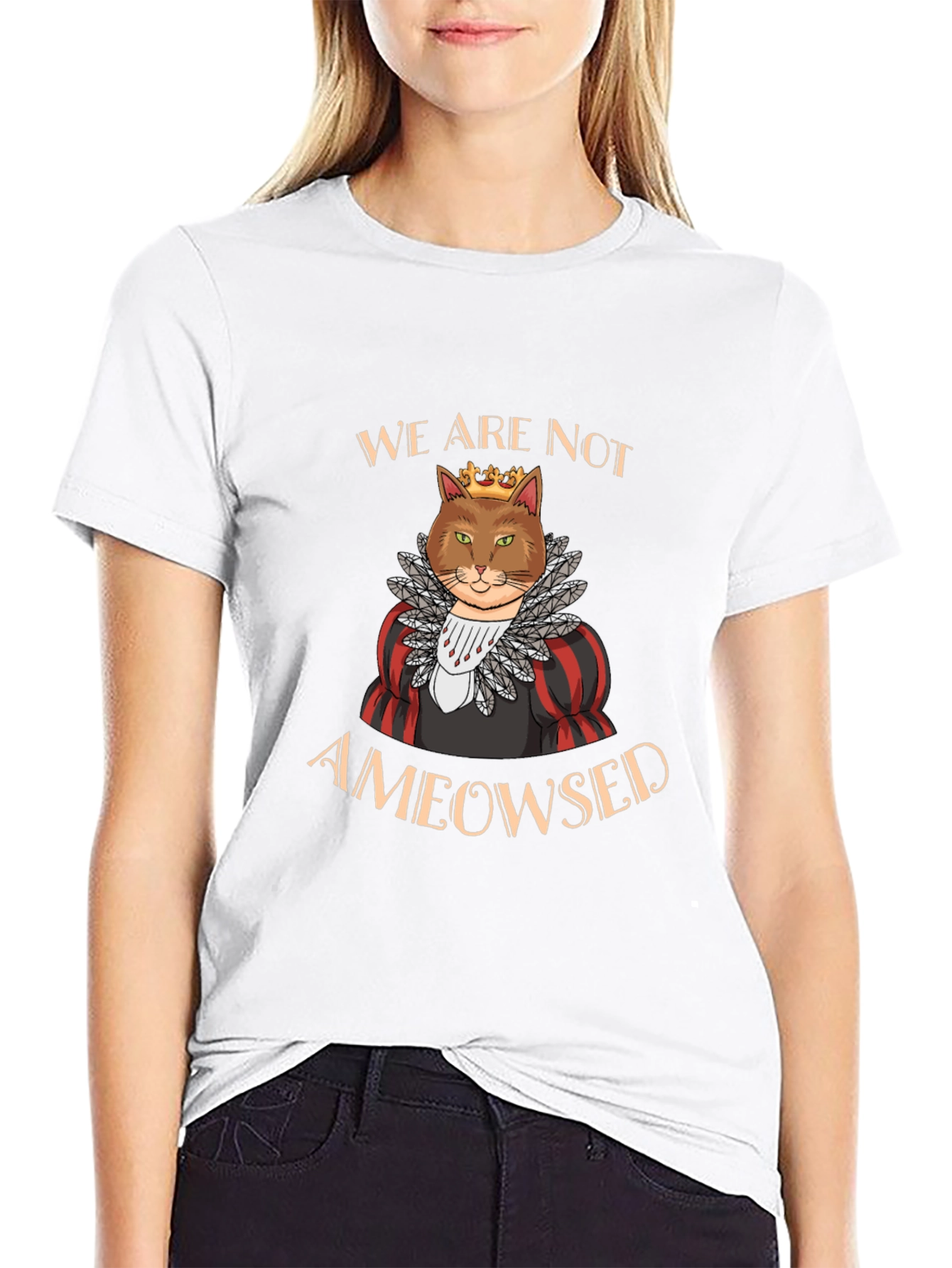 Ameowsed Cat King T-Shirt - Funny Sarcastic Tee