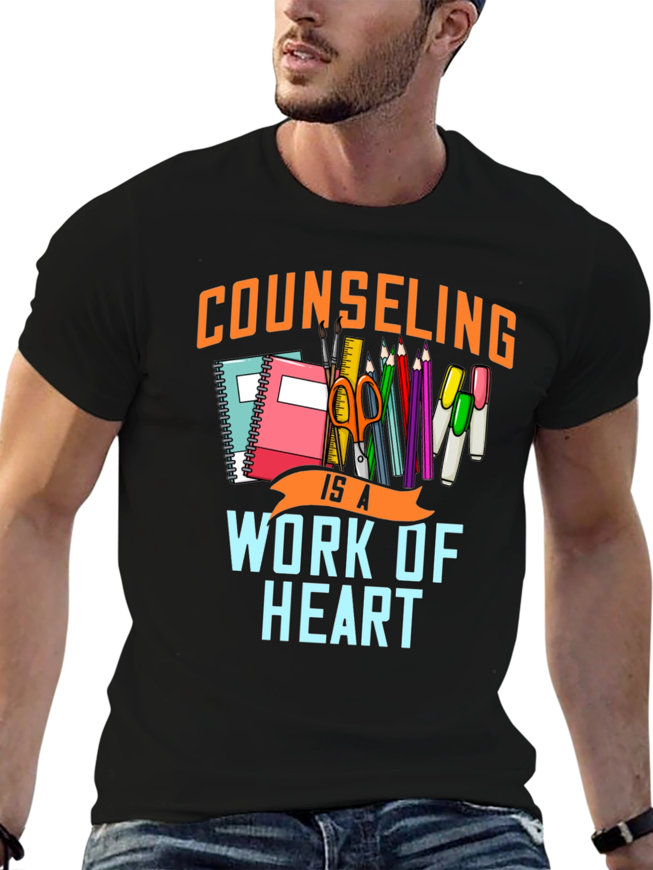 Counseling is a Work of Heart Graphic Tee