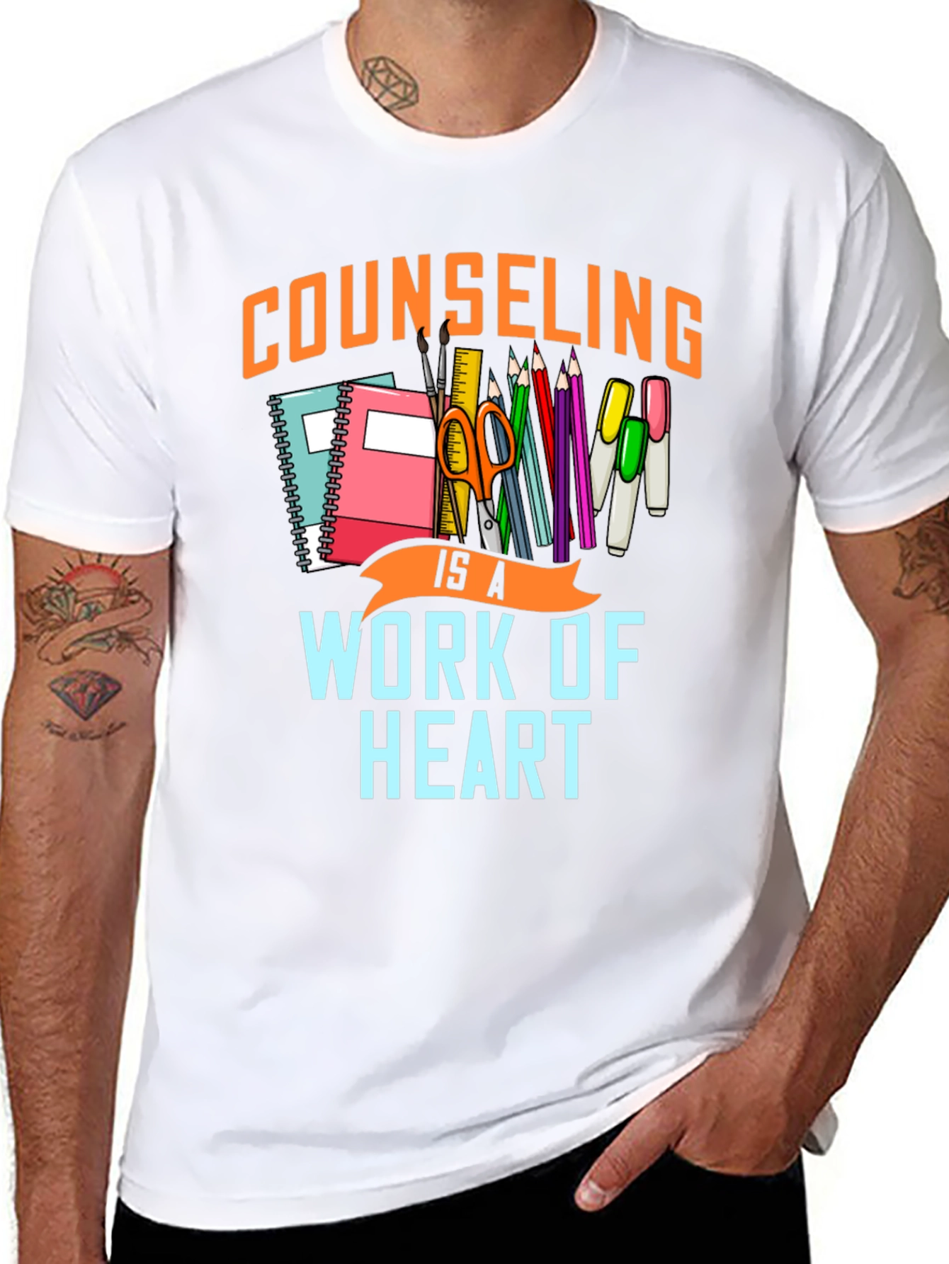 Counseling is a Work of Heart Graphic Tee