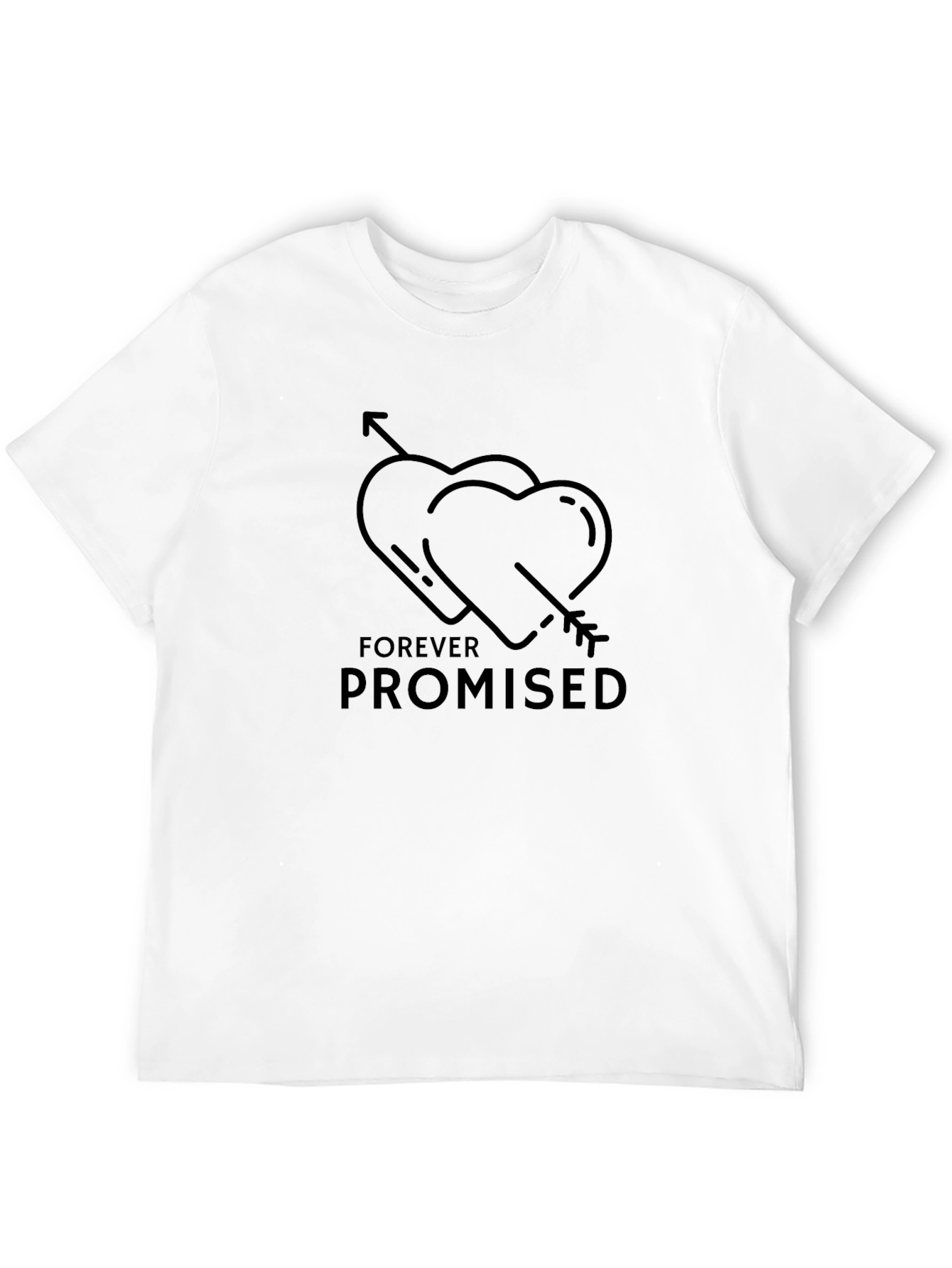 Forever Promised Graphic Tee - Heart Arrow Design