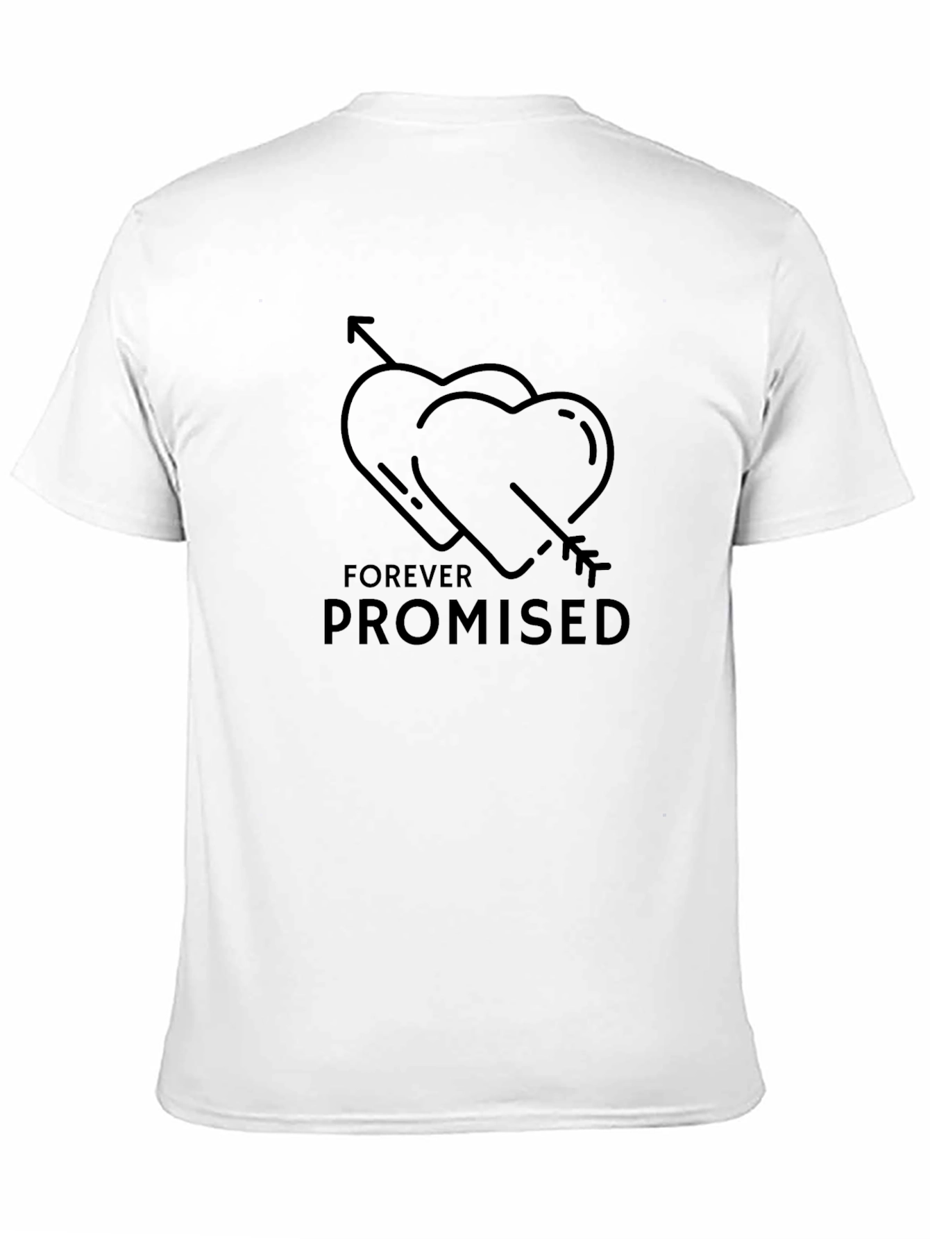 Forever Promised Graphic Tee - Heart Arrow Design