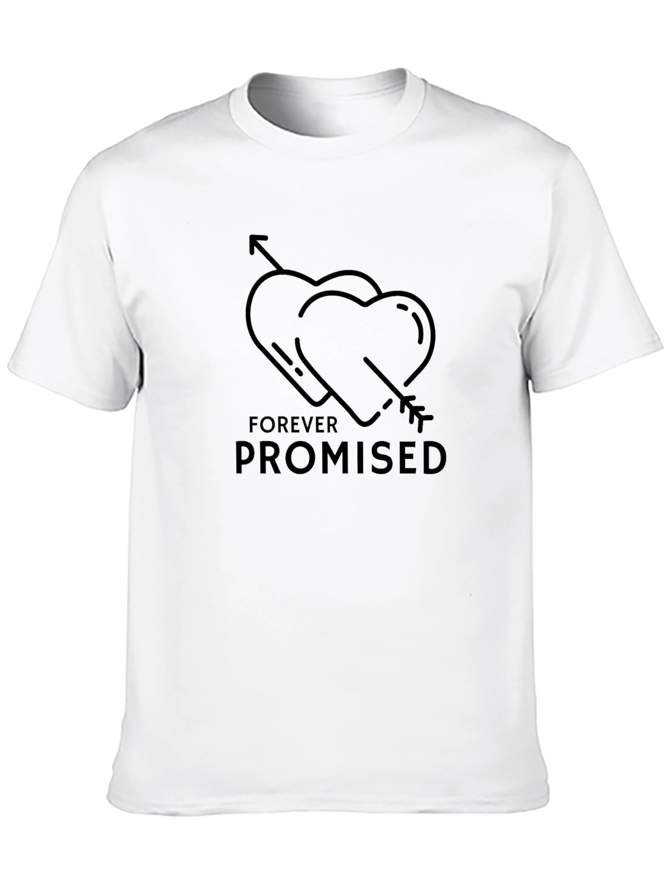 Forever Promised Graphic Tee - Heart Arrow Design