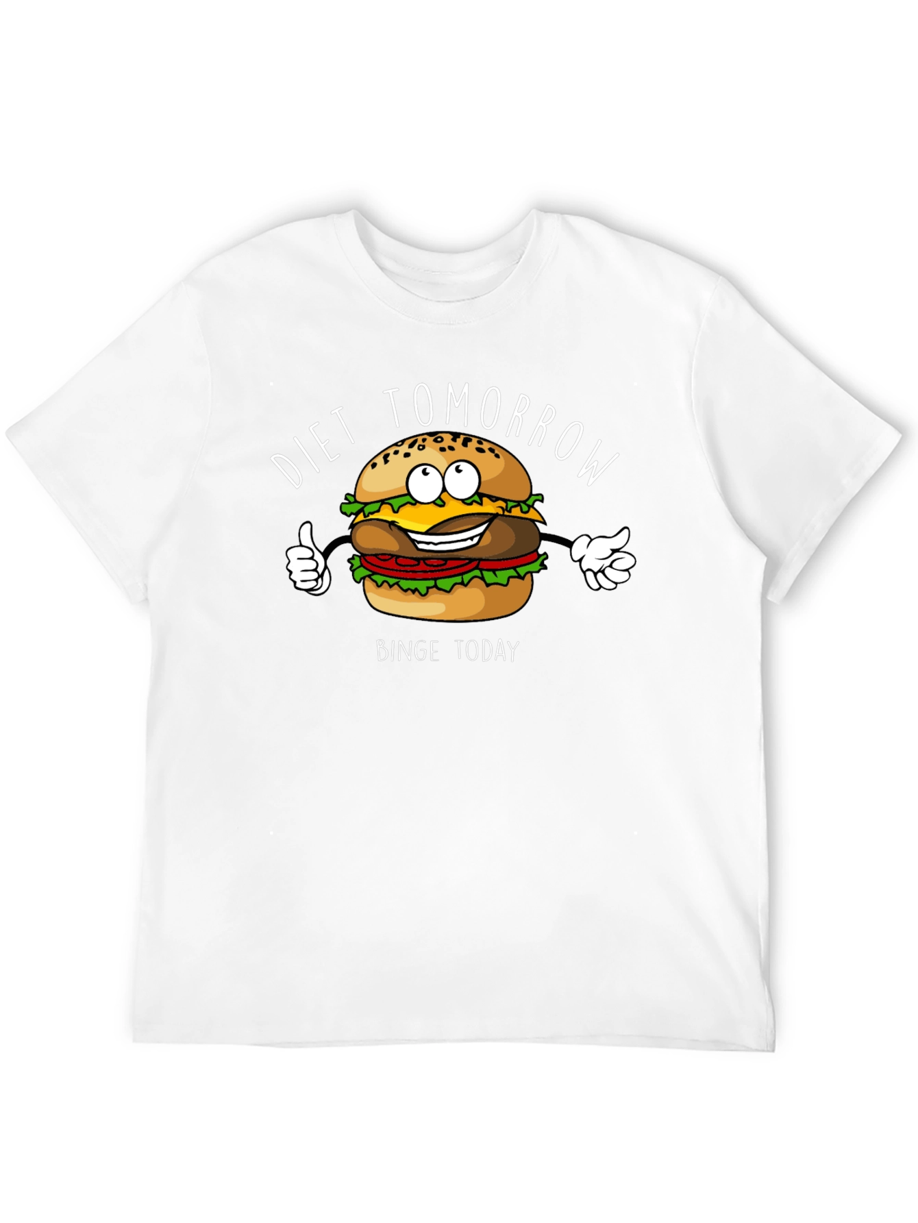 Diet Tomorrow Burger Graphic T-Shirt