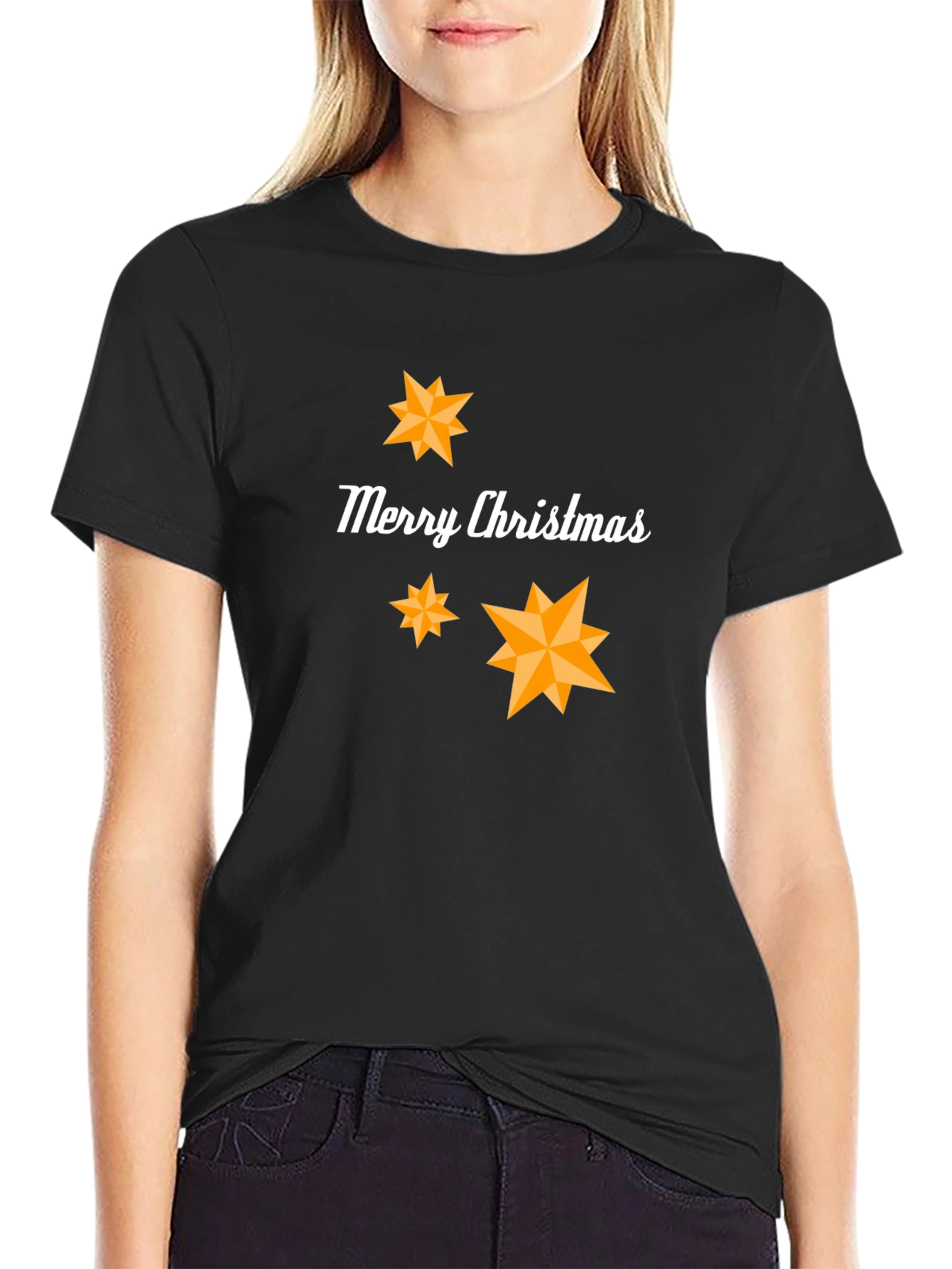 Merry Christmas Star Graphic T-Shirt
