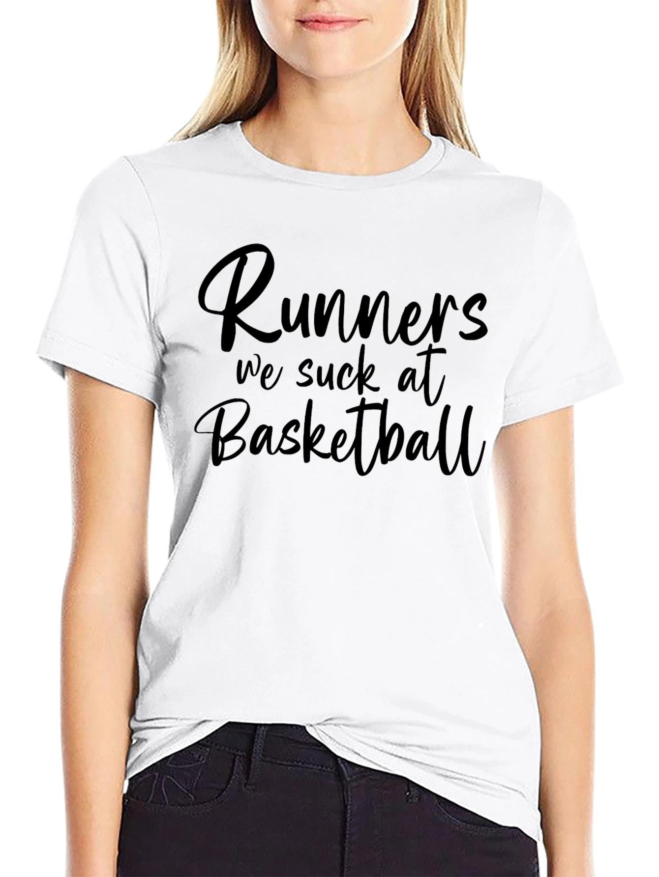 Runners We Suck at Basketball Graphic T-Shirt