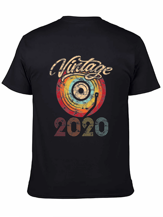 Vintage 2020 Record Player Graphic T-Shirt