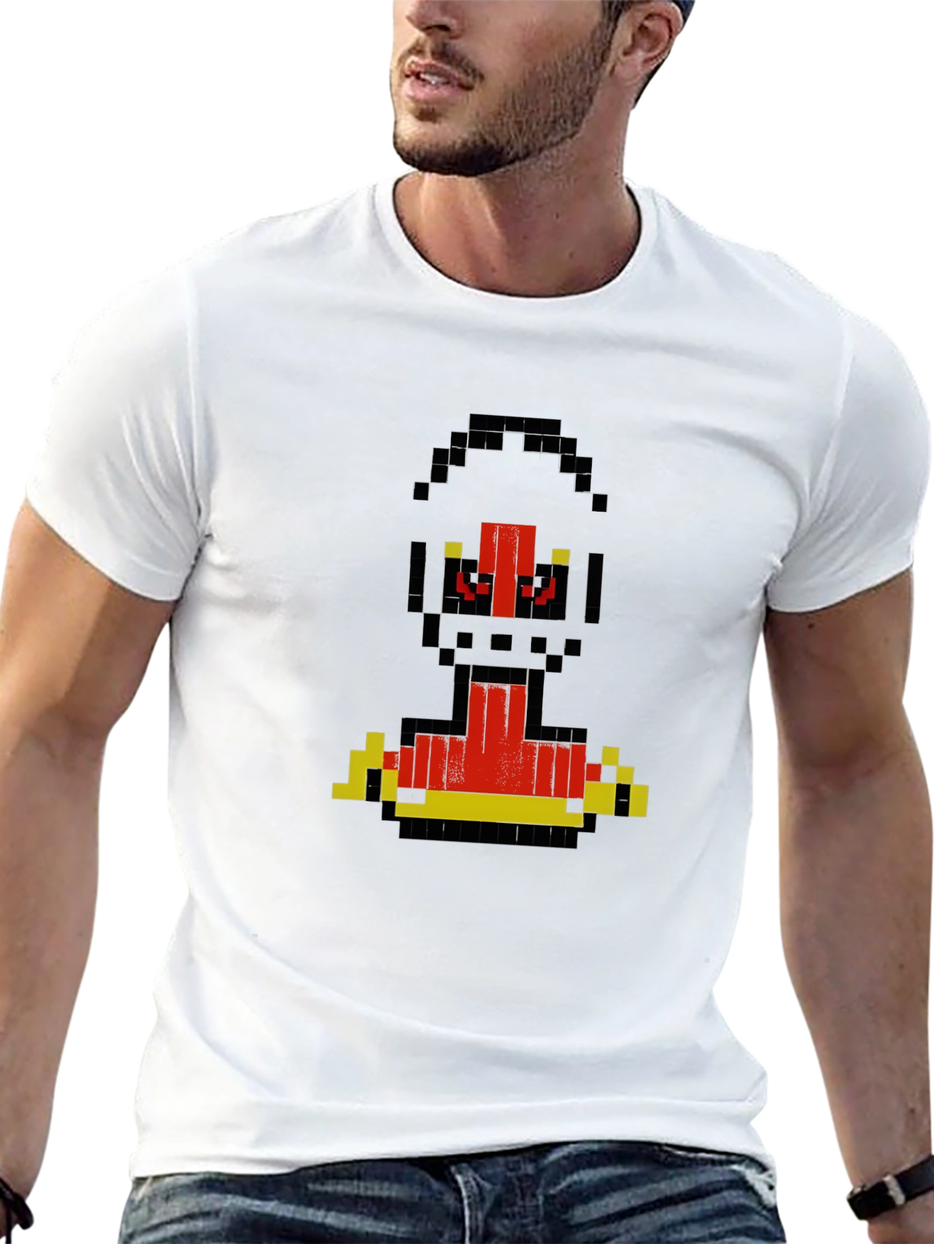 Pixel Art Villain Graphic Tee