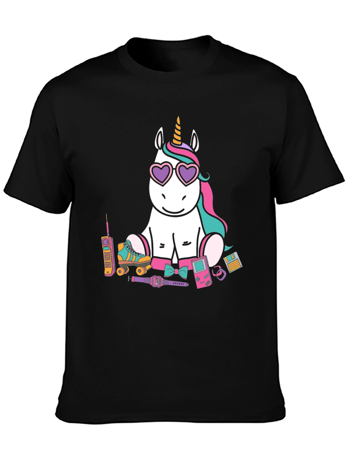 Retro 90s Unicorn Graphic T-Shirt