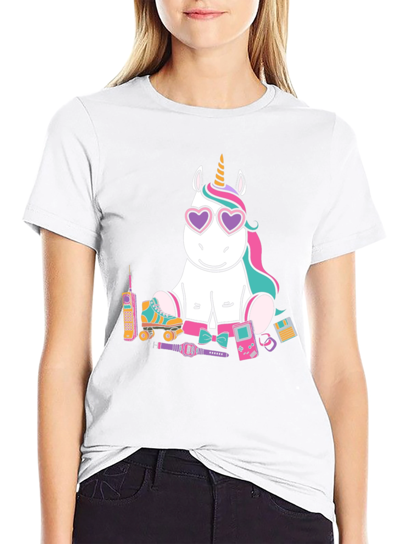 Retro 90s Unicorn Graphic T-Shirt