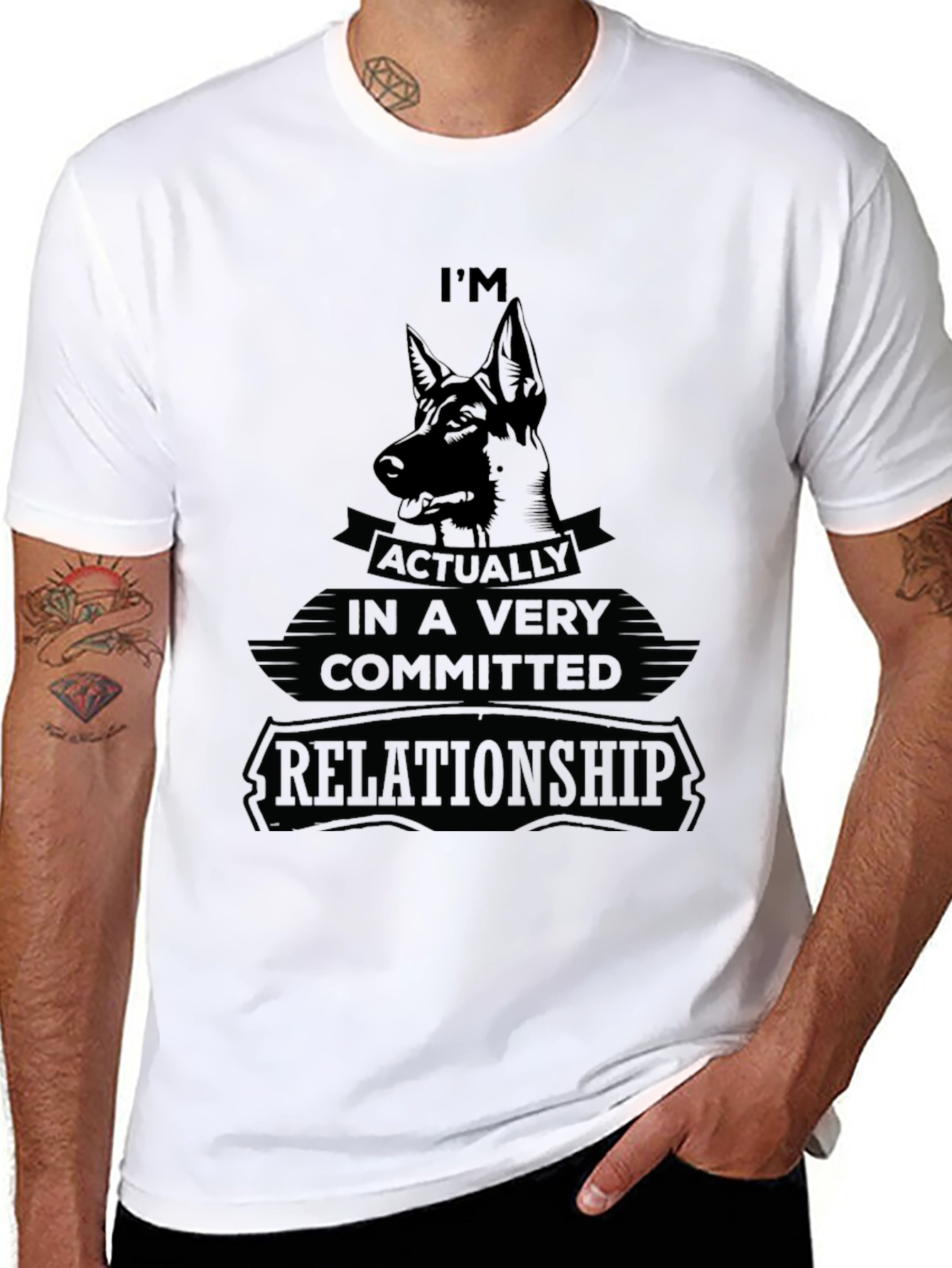 Dog Lover T-Shirt: Committed Relationship Tee