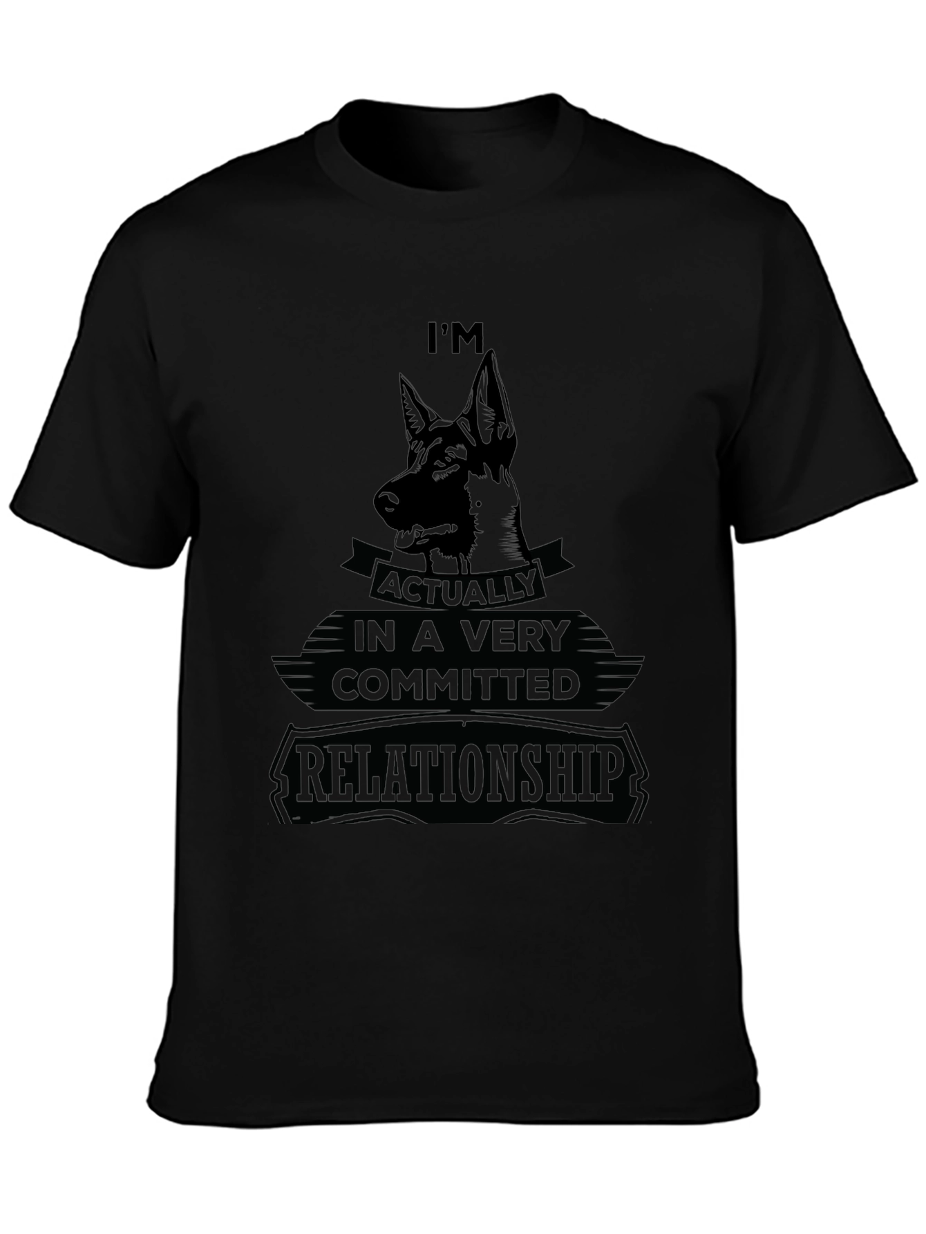 Dog Lover T-Shirt: Committed Relationship Tee